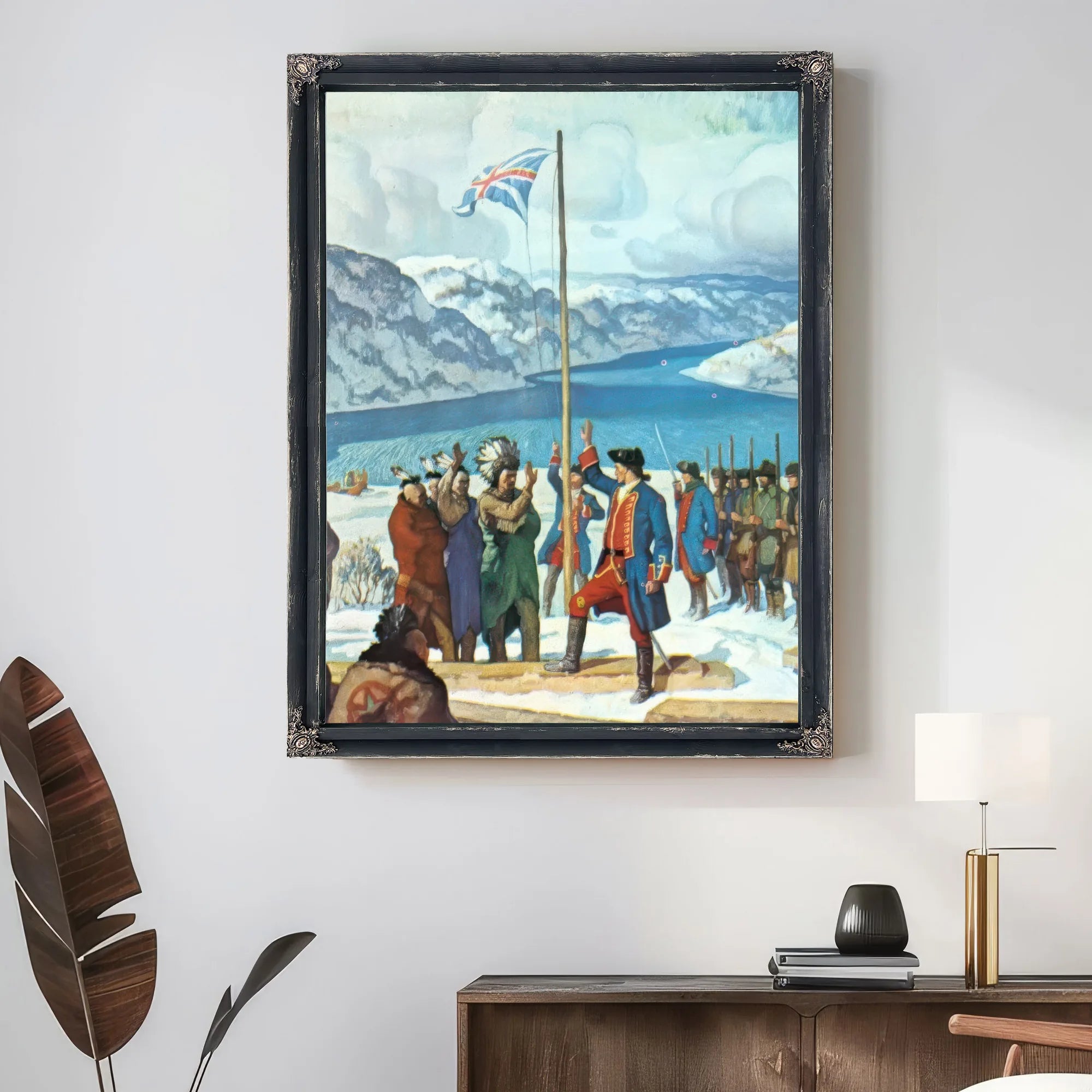 Pittsburgh In The Beginning Fort Prince George By NC Wyeth Fine Art Print