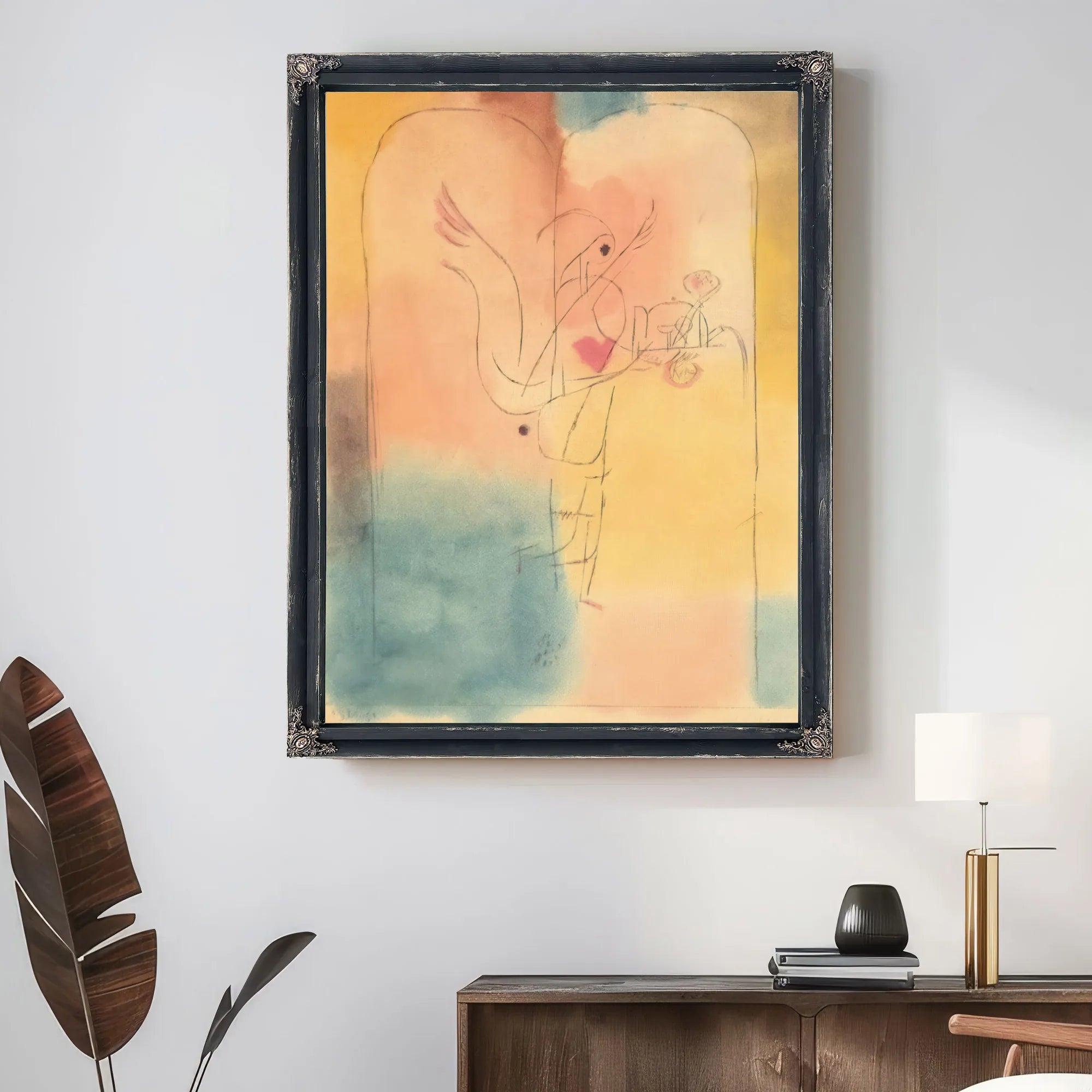 A Genius Serves A Small Breakfast By Paul Klee Fine Art Print