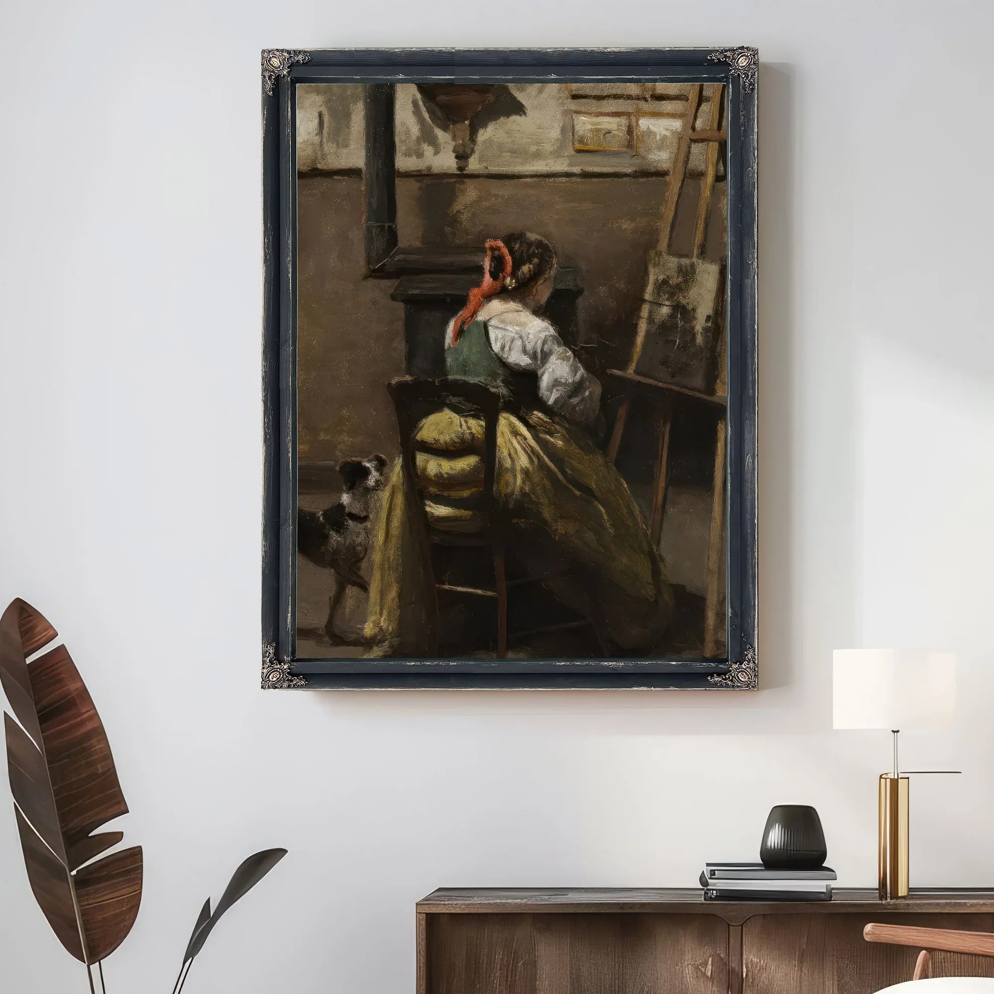 The Artist's Studio By Jean Baptiste Camille Corot Fine Art Print