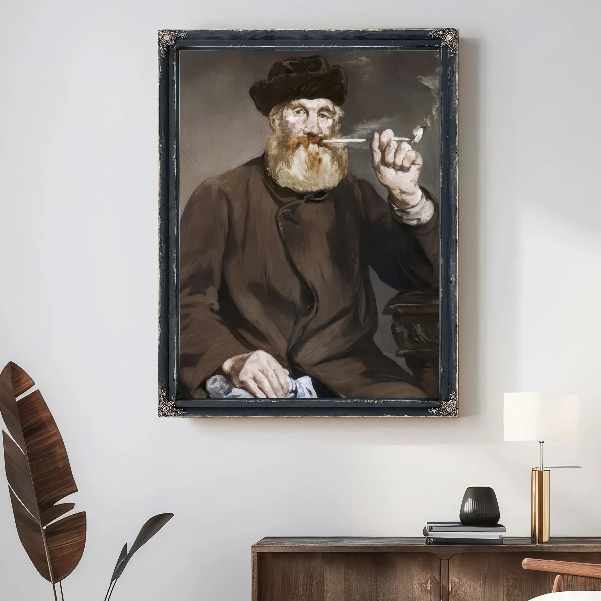 Man Smoking A Pipe By Edouard Manet Fine Art Print