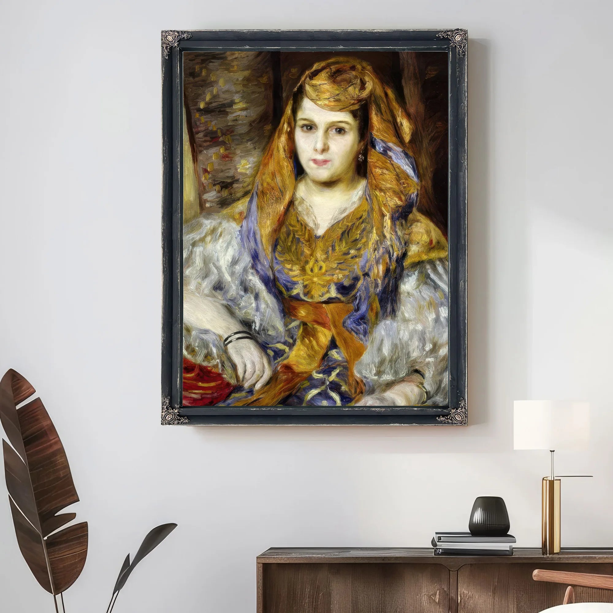 Mme. Clementine Stora In Algerian Dress By Pierre Auguste Renoir Fine Art Print