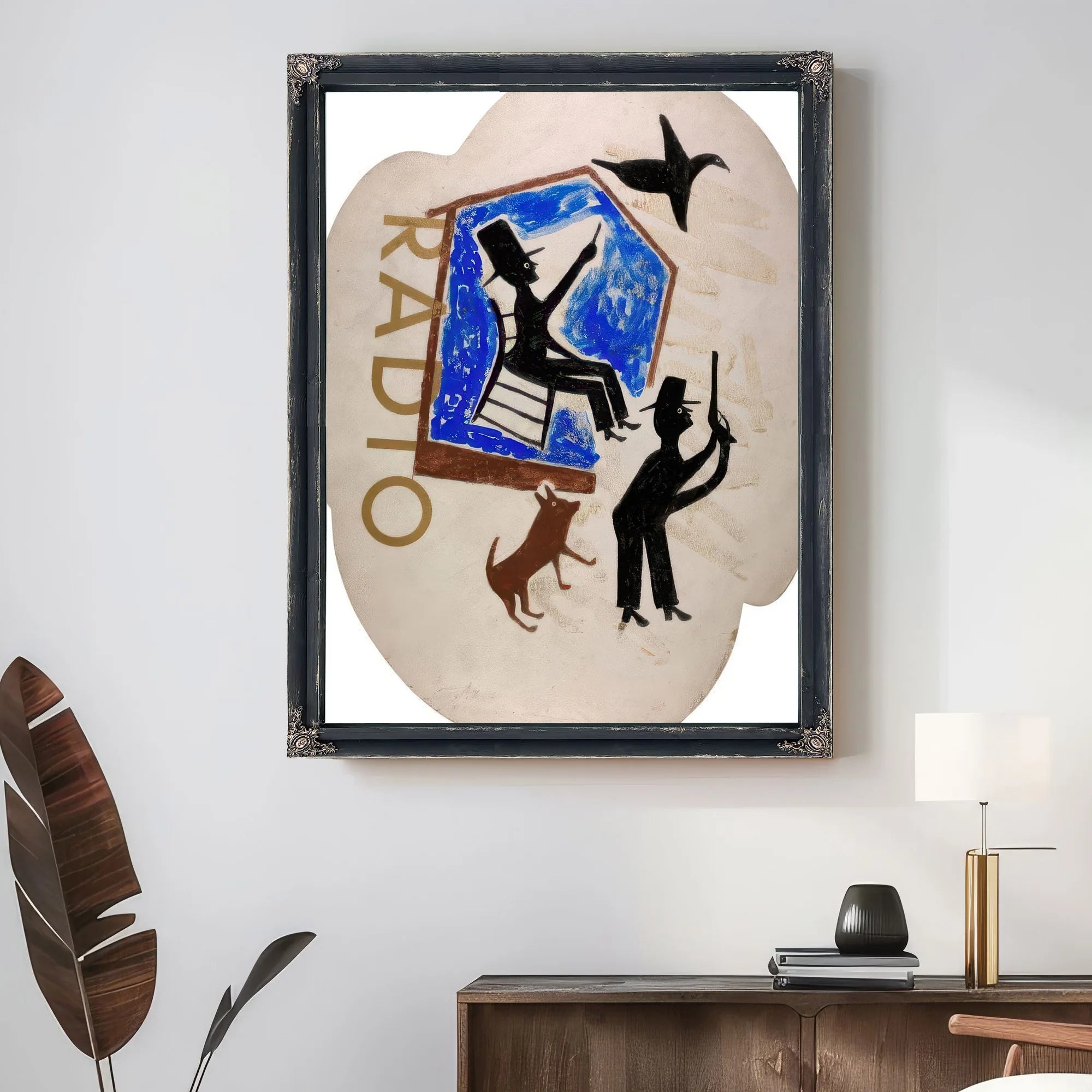 Untitled Radio By Bill Traylor Fine Art Print