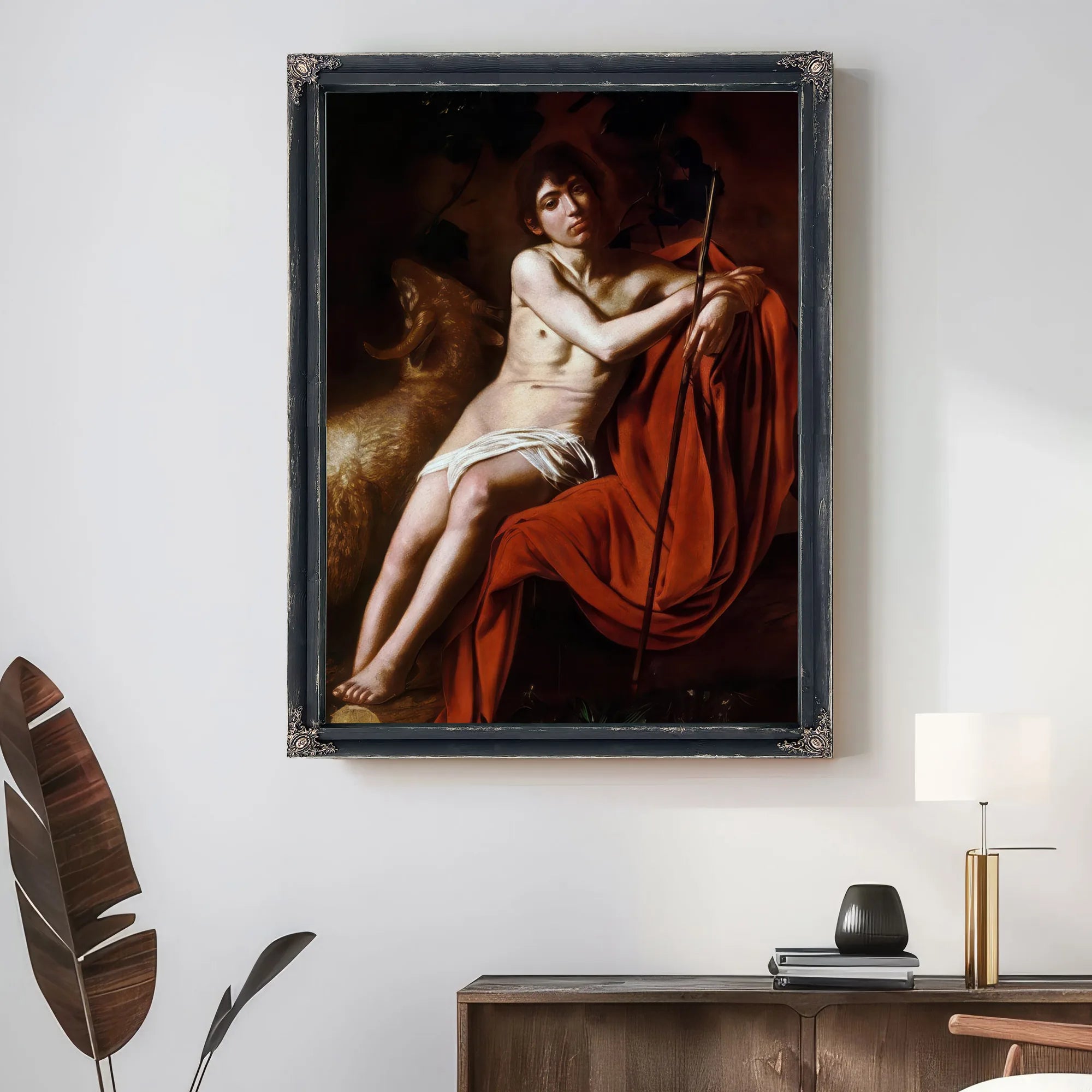 John The Baptist 1610 By Caravaggio Fine Art Print