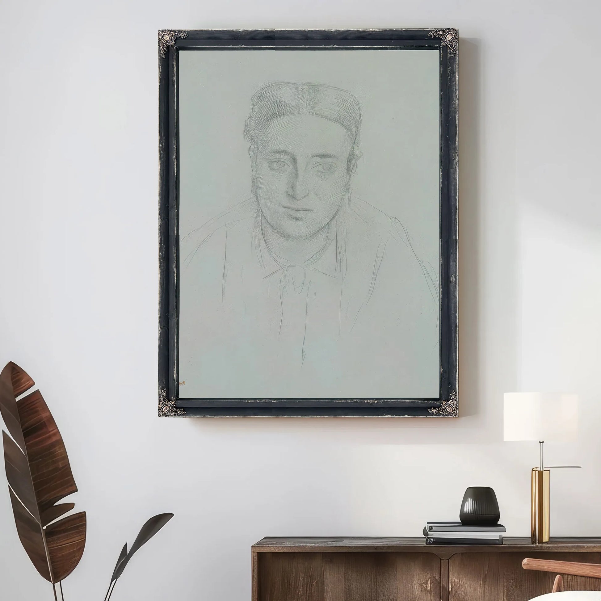 Portrait Of A Woman By Edgar Degas Fine Art Print
