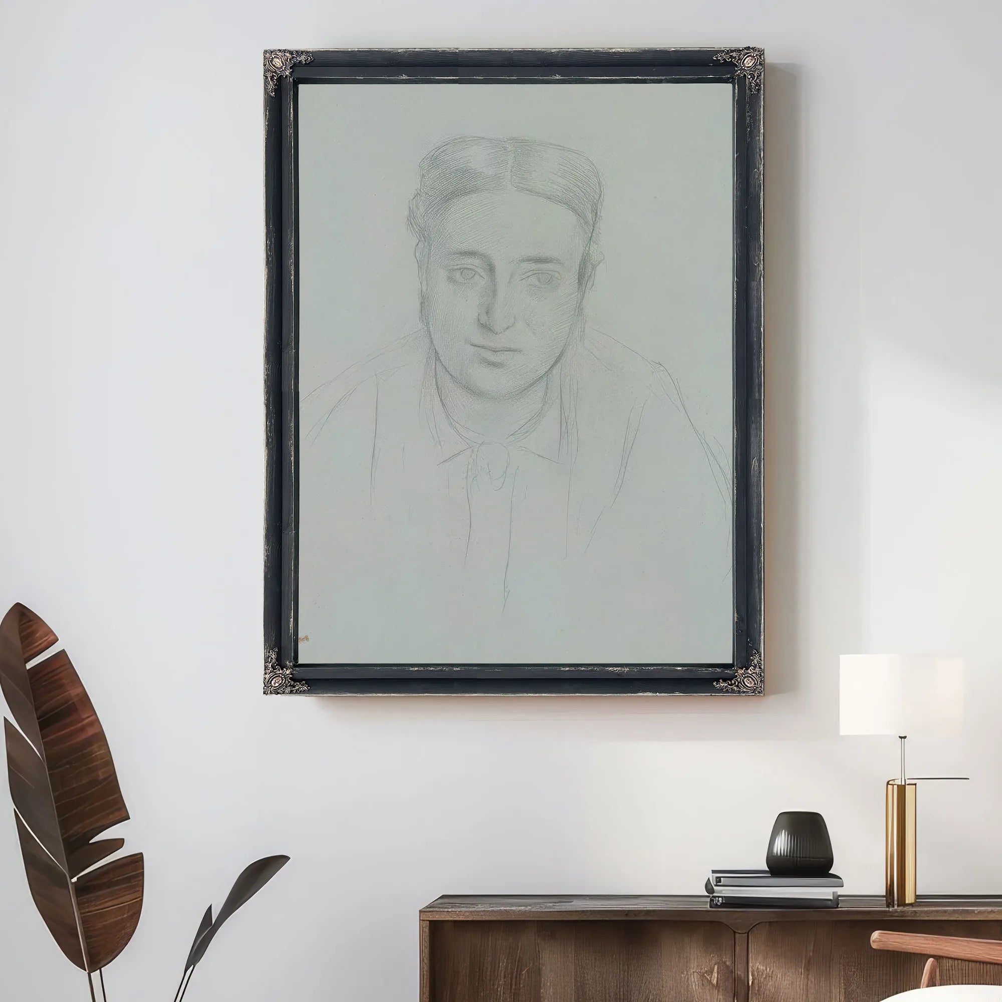 Portrait Of A Woman By Edgar Degas Fine Art Print