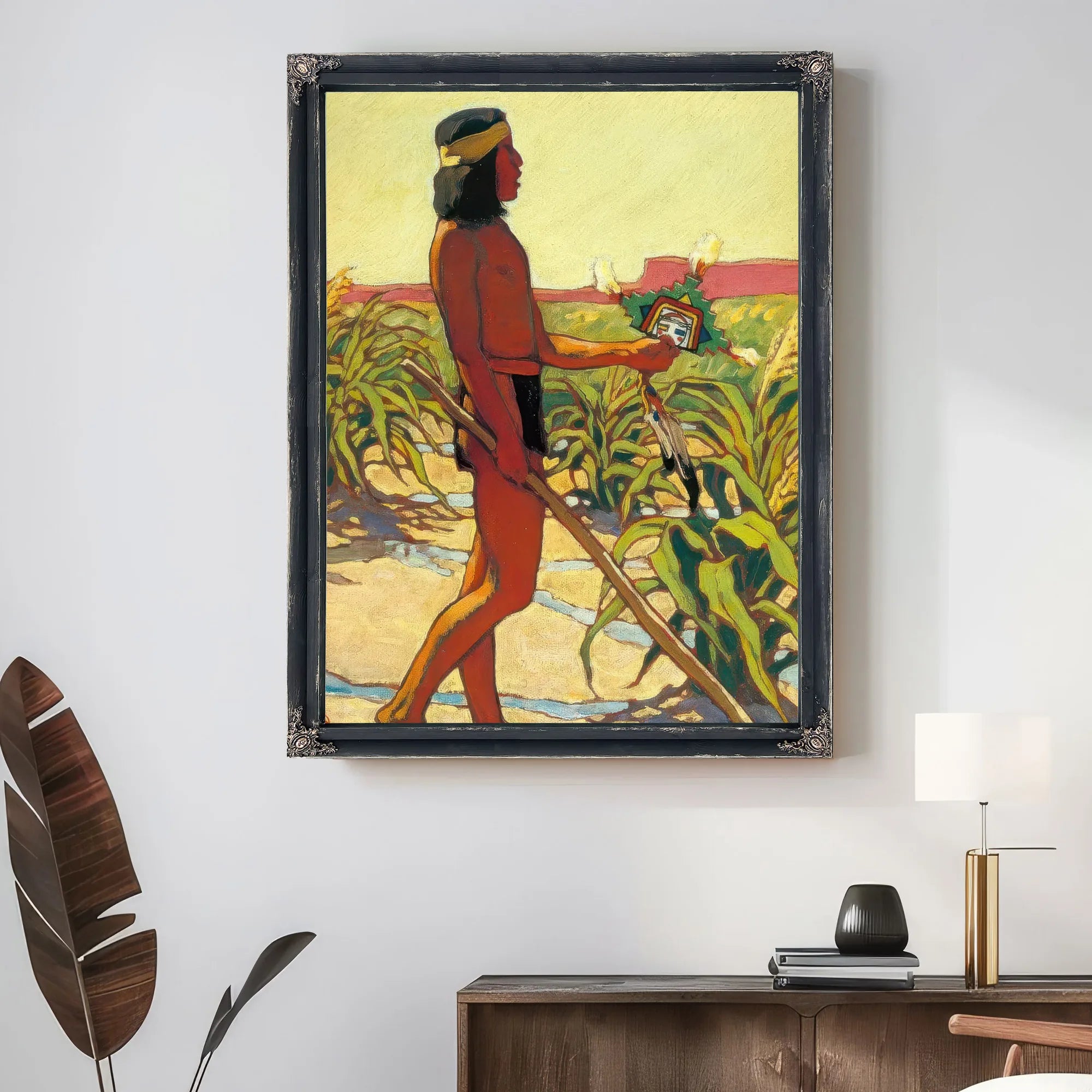 Guard Of The Cornfield By Maynard Dixon Fine Art Print