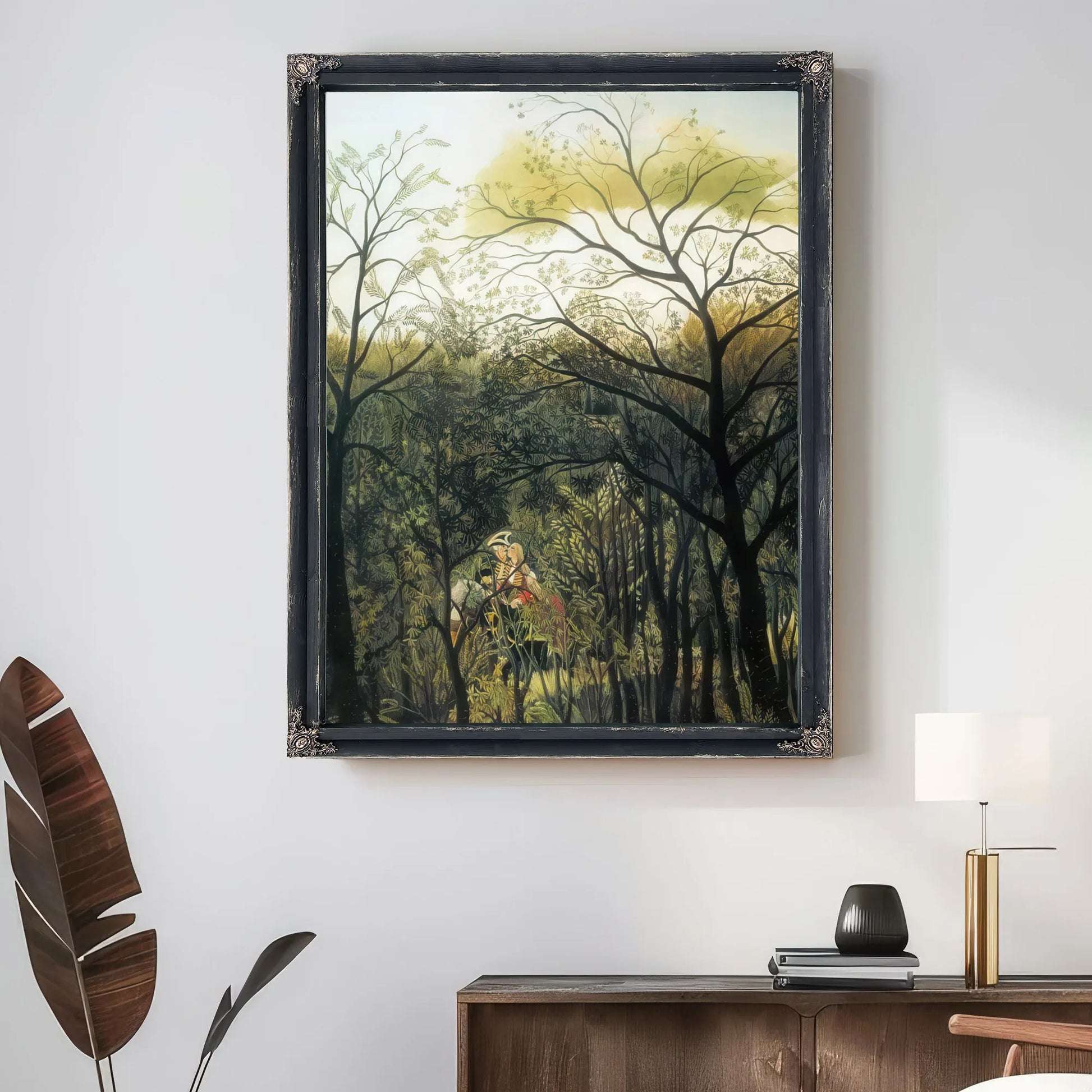Rendezvous In The Forest 1889 By Henri Rousseau Fine Art Print