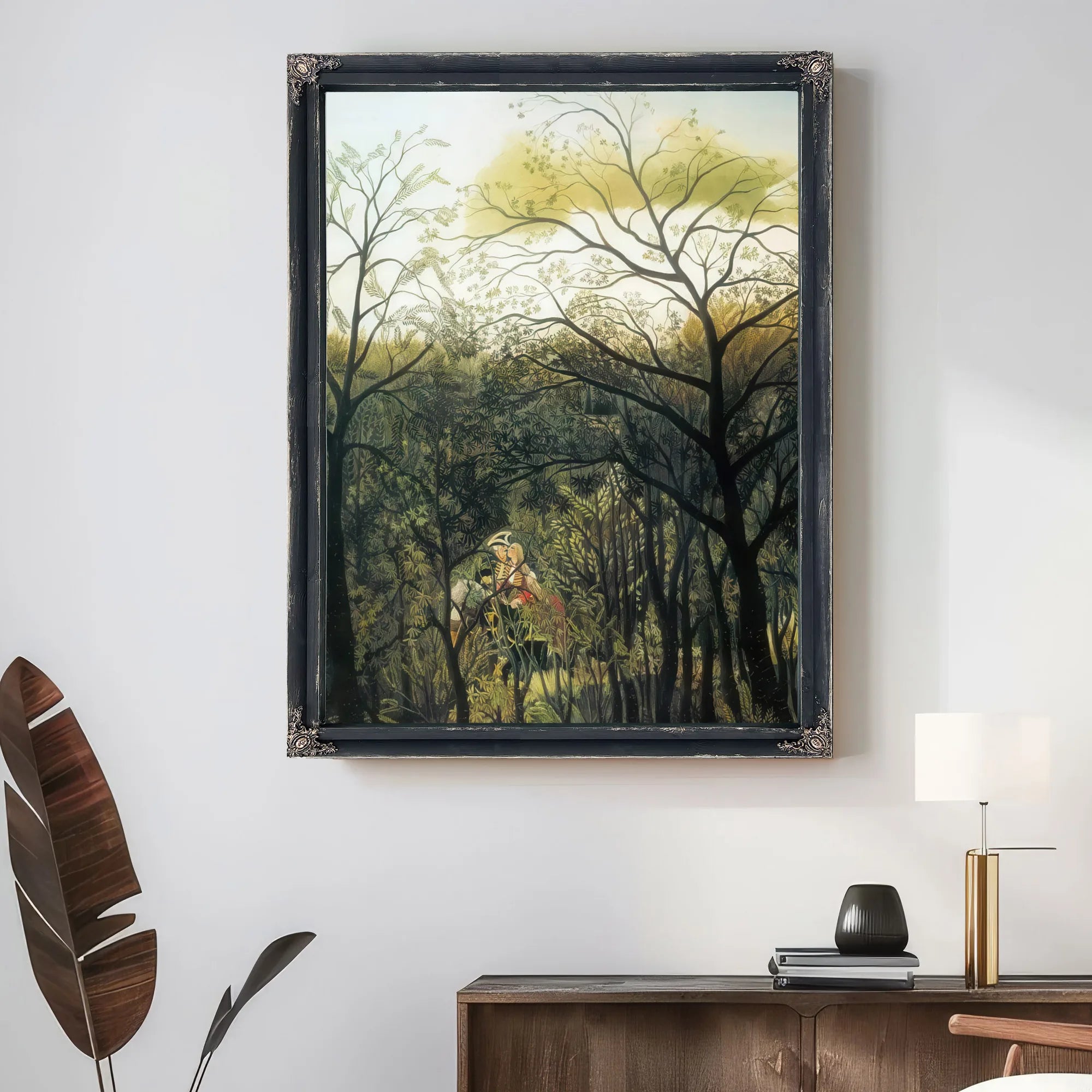 Rendezvous In The Forest 1889 By Henri Rousseau Fine Art Print