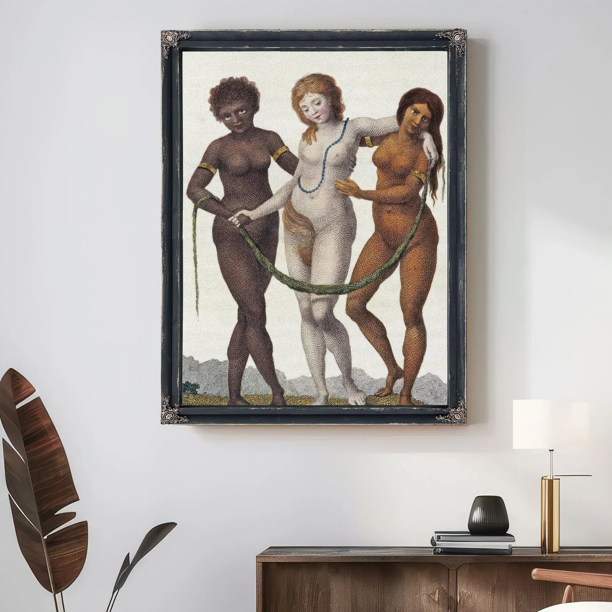 Europe Supported By Africa And America By William Blake Fine Art Print