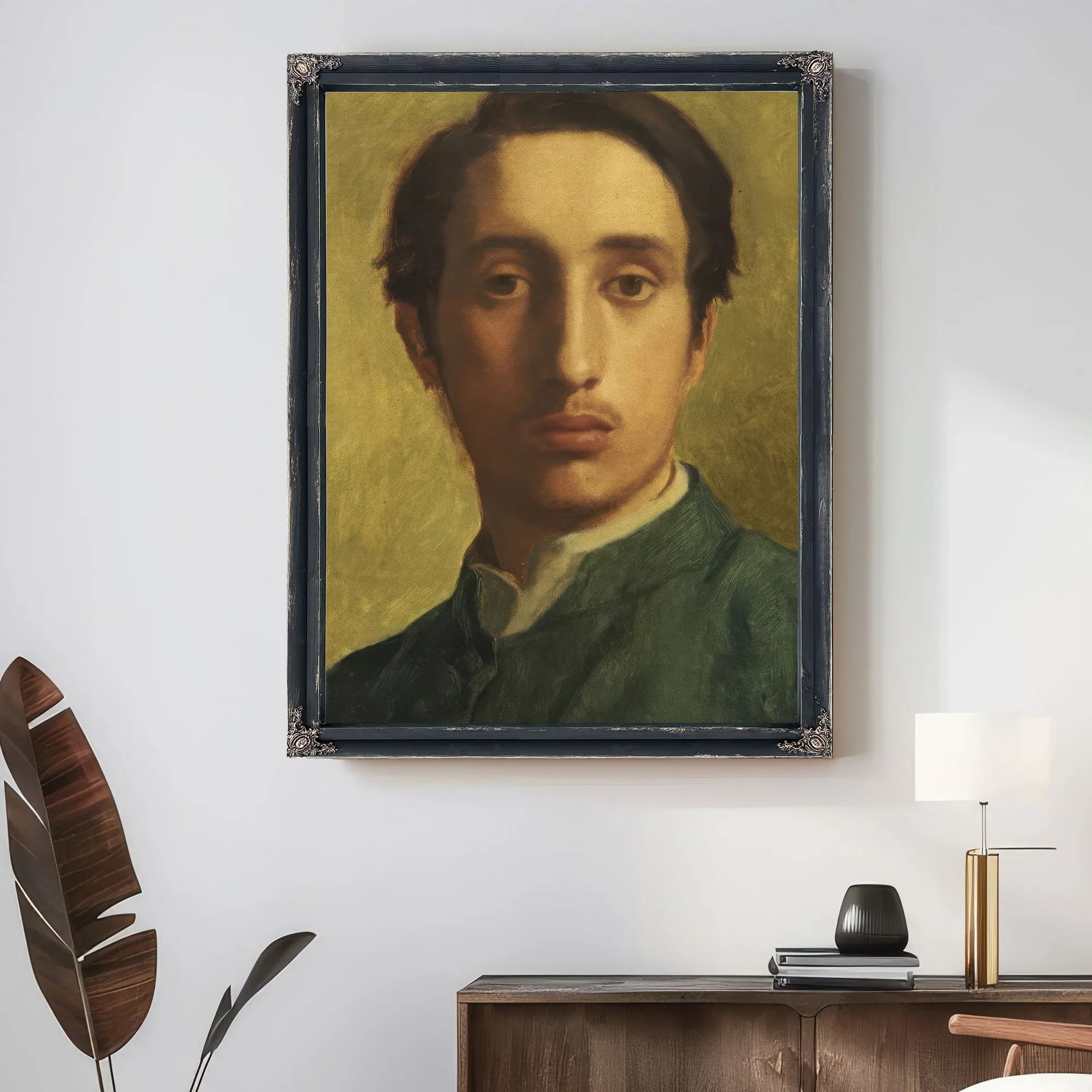 Degas In A Green Waistcoat By Edgar Degas Fine Art Print