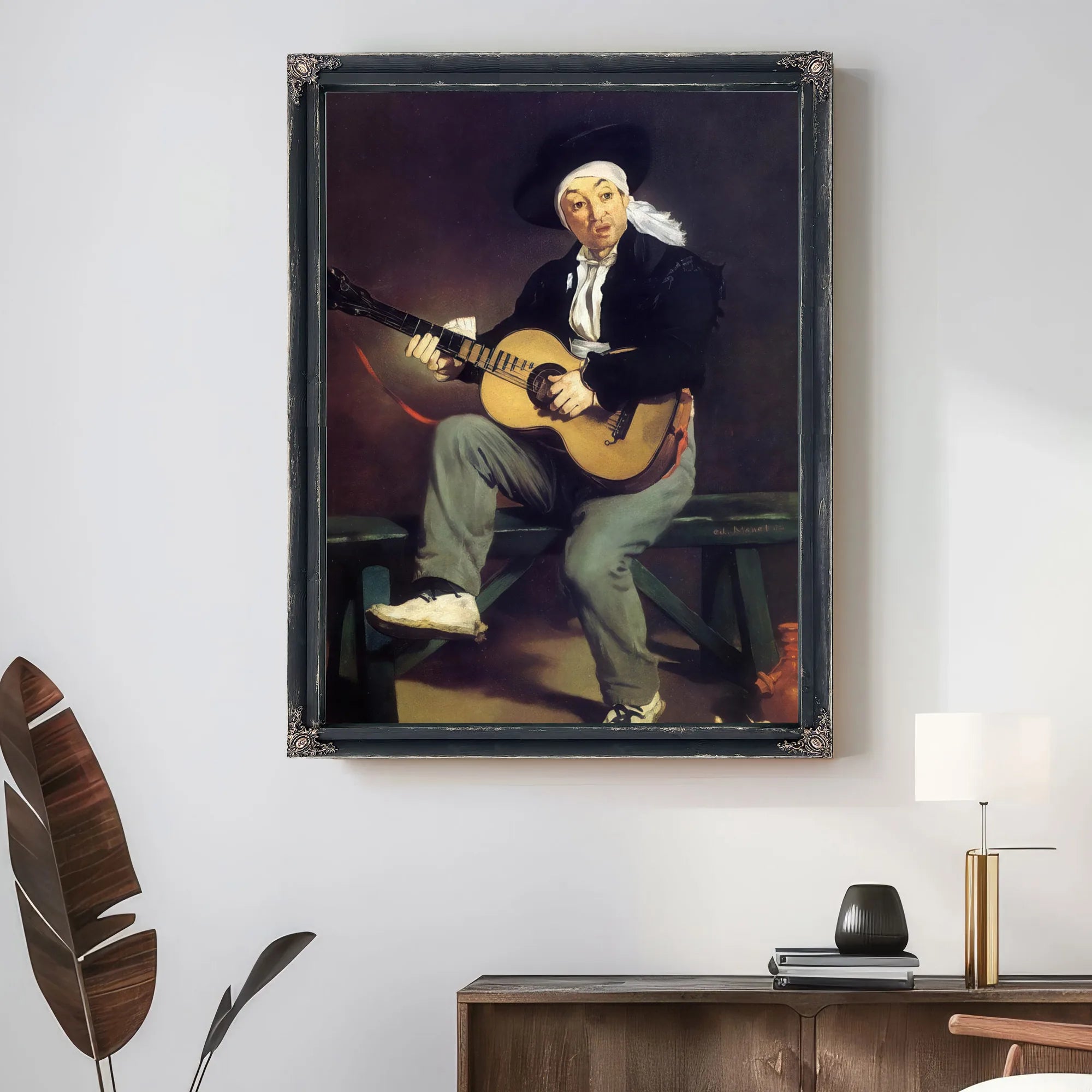 The Spanish Singer 1860 Oil On Canvas 14730X11430Mm Metropolitan Museum Of Art By Edouard Manet Fine Art Print