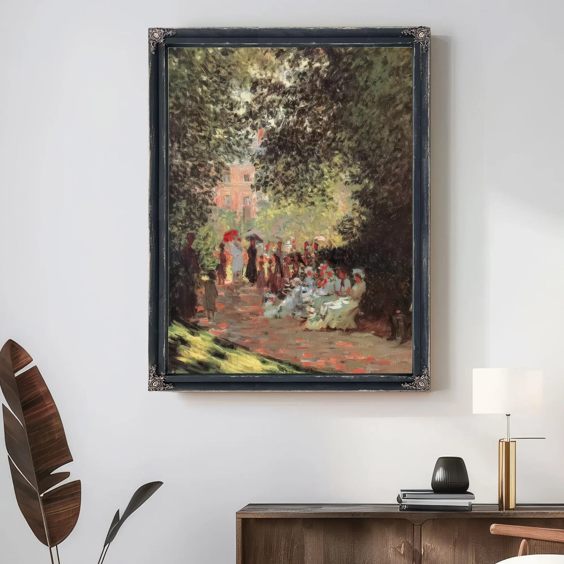 Monceau Park 1878 By Claude Monet Fine Art Print