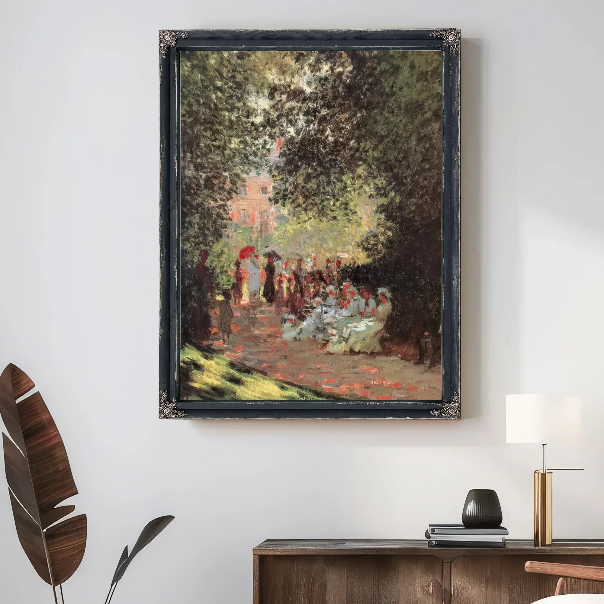 Monceau Park 1878 By Claude Monet Fine Art Print