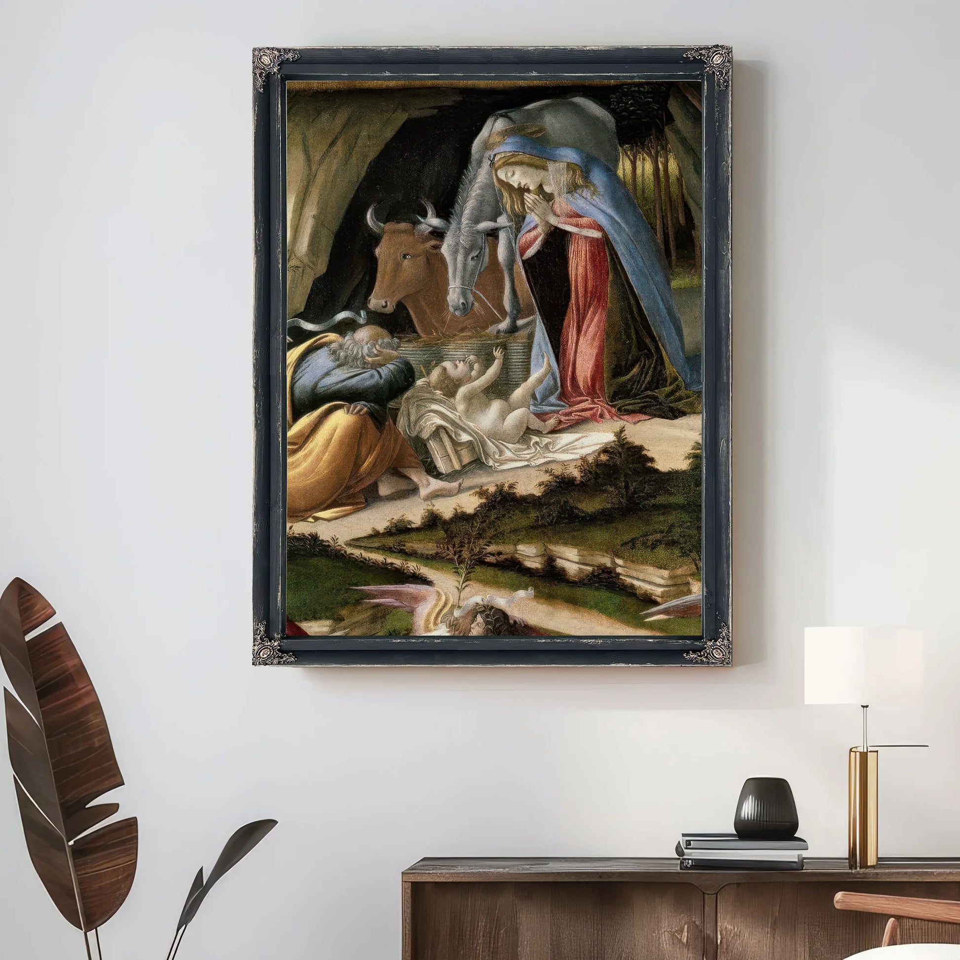 Mystic Nativity B By Sandro Botticelli Fine Art Print