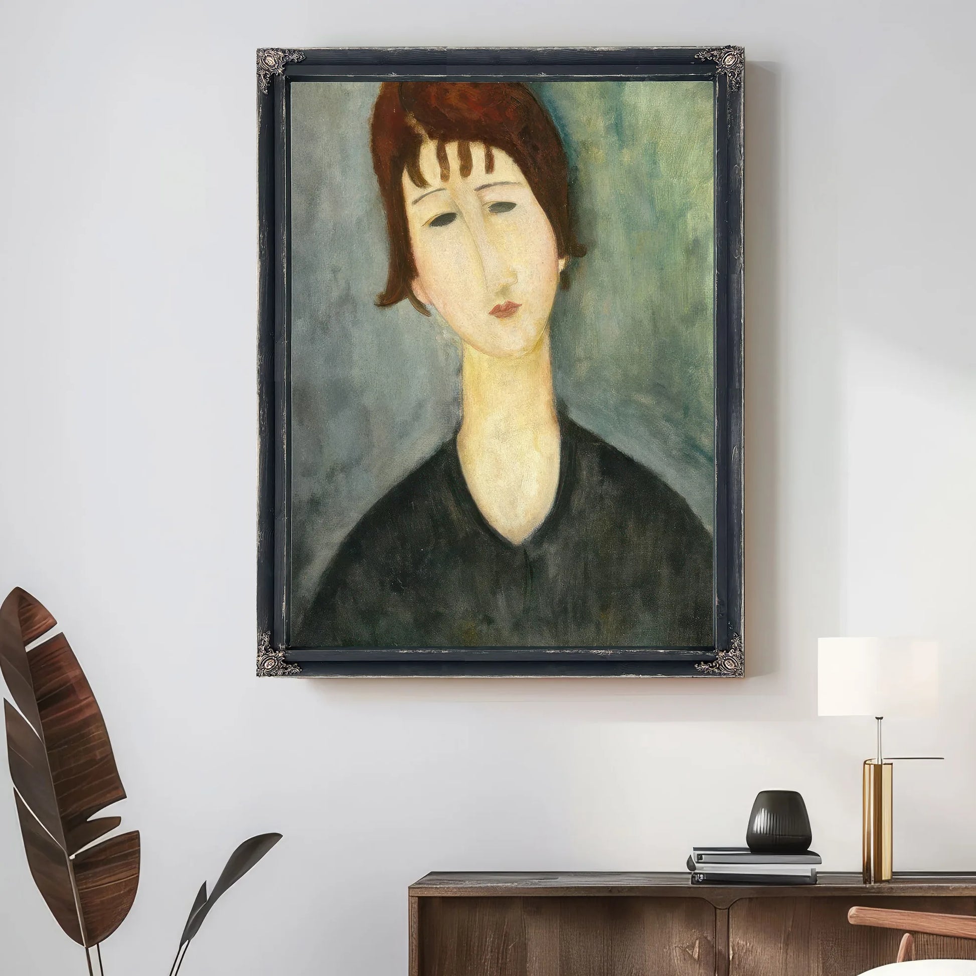 A Woman By Amedeo Modigliani Fine Art Print