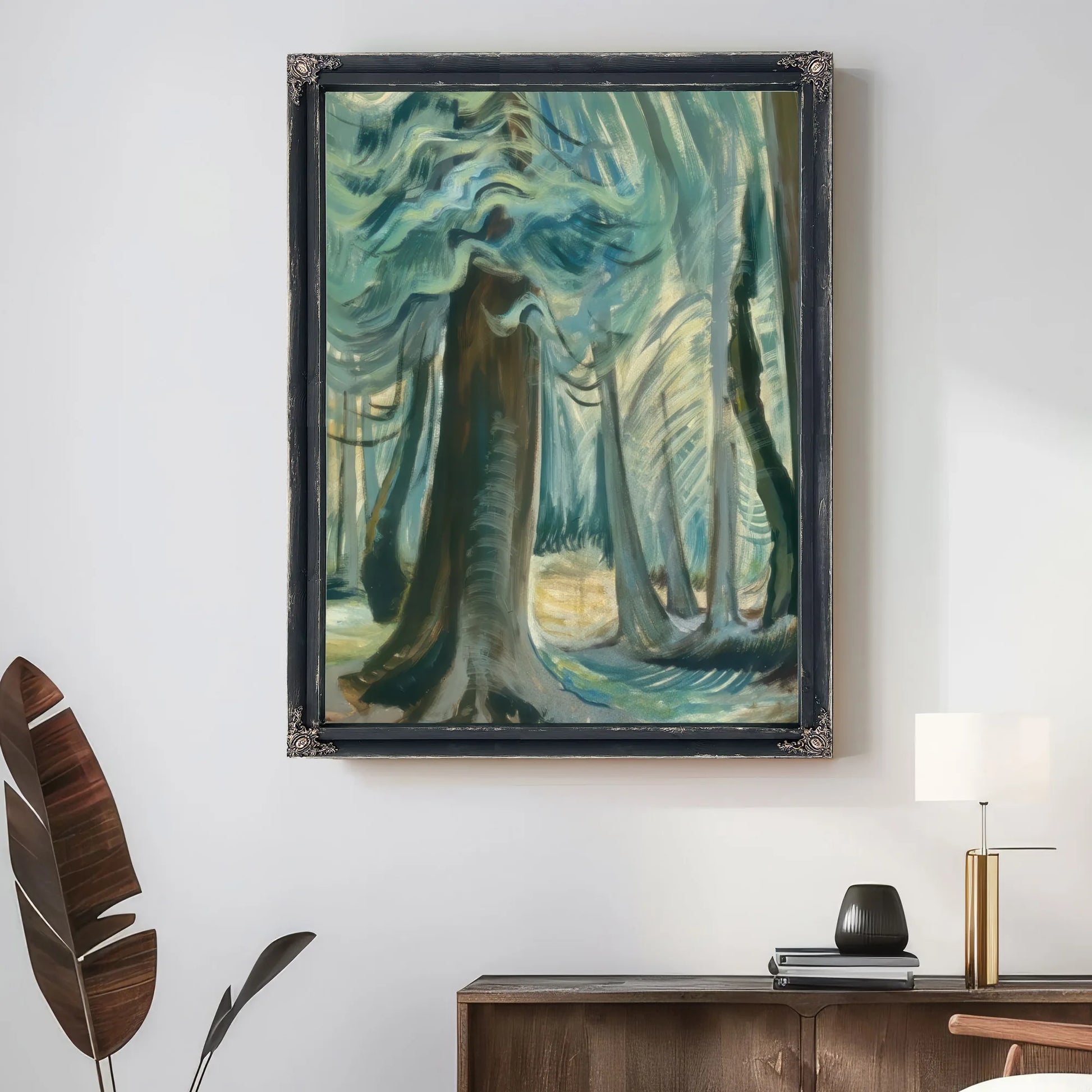 Deep Forest Lighted By Emily Carr Fine Art Print