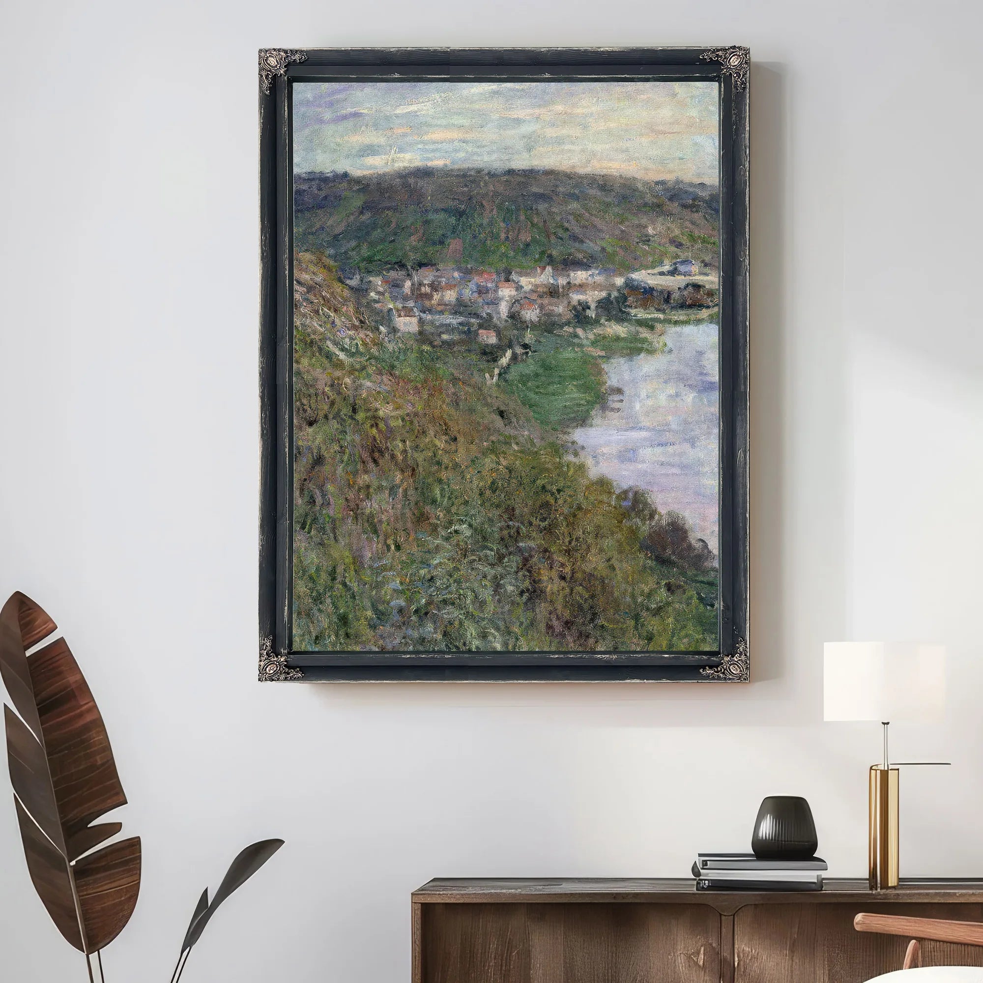 View Of Vetheiul By Claude Monet Fine Art Print