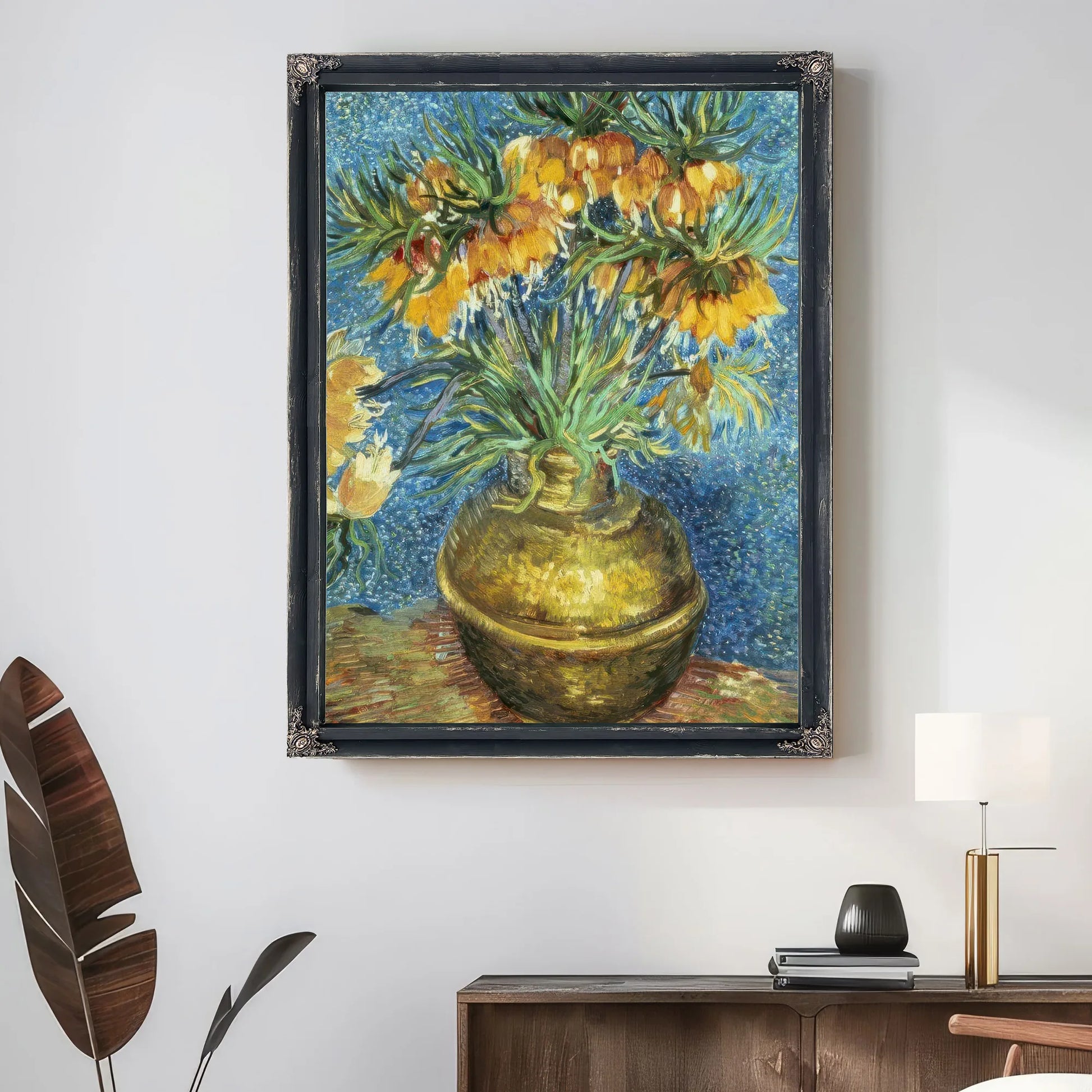 Crown Imperial Fritillaries In A Copper Vase By Vincent Van Gogh Fine Art Print