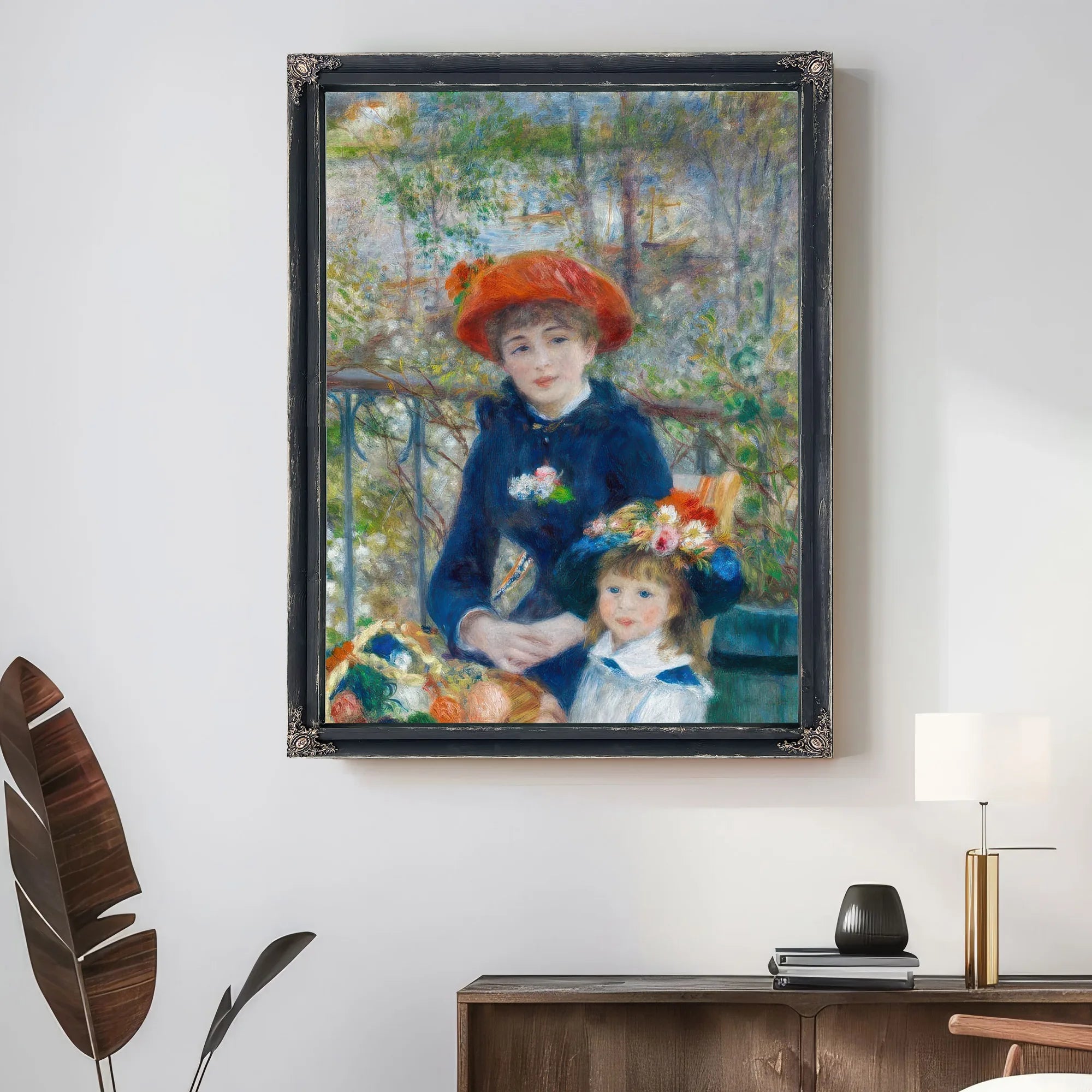Pierre August Renoir The Two Sisters On The Terrace 1881 100X80Cm Art Institute Of Chicago By Pierre Auguste Renoir Fine Art Print