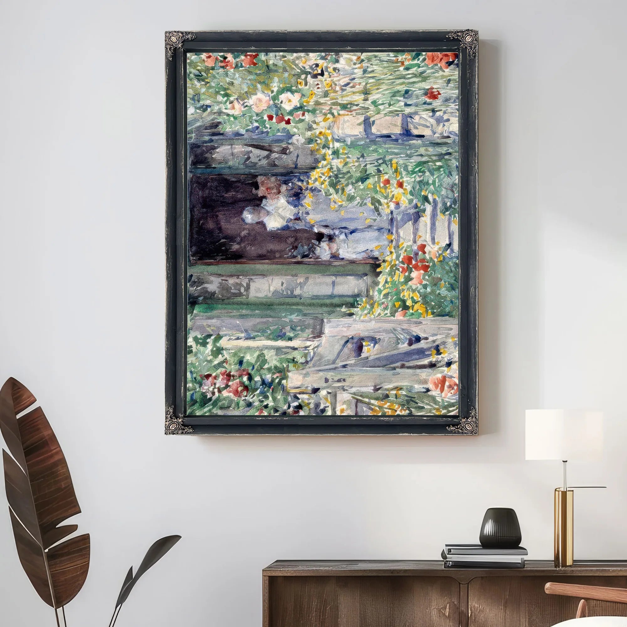 The Garden In Its Glory by Childe Hassam Fine Art Print
