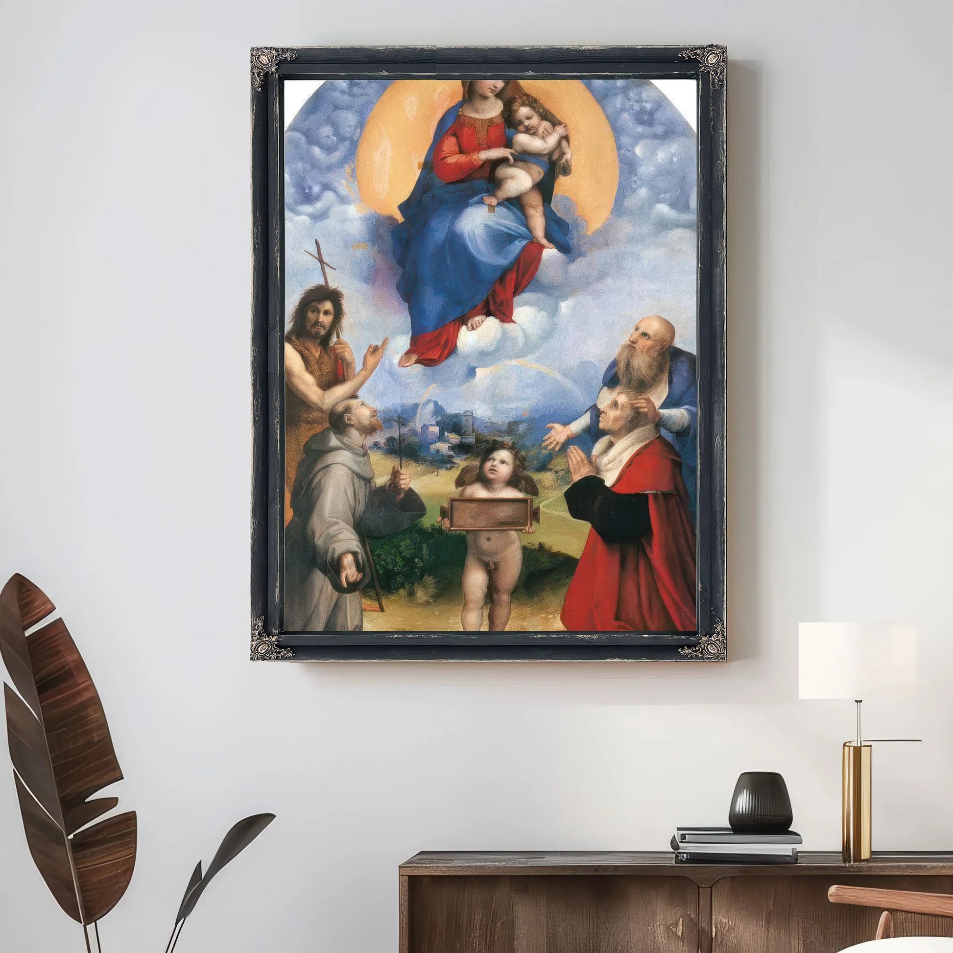 Madonna Di Foligno By Raphael Fine Art Print