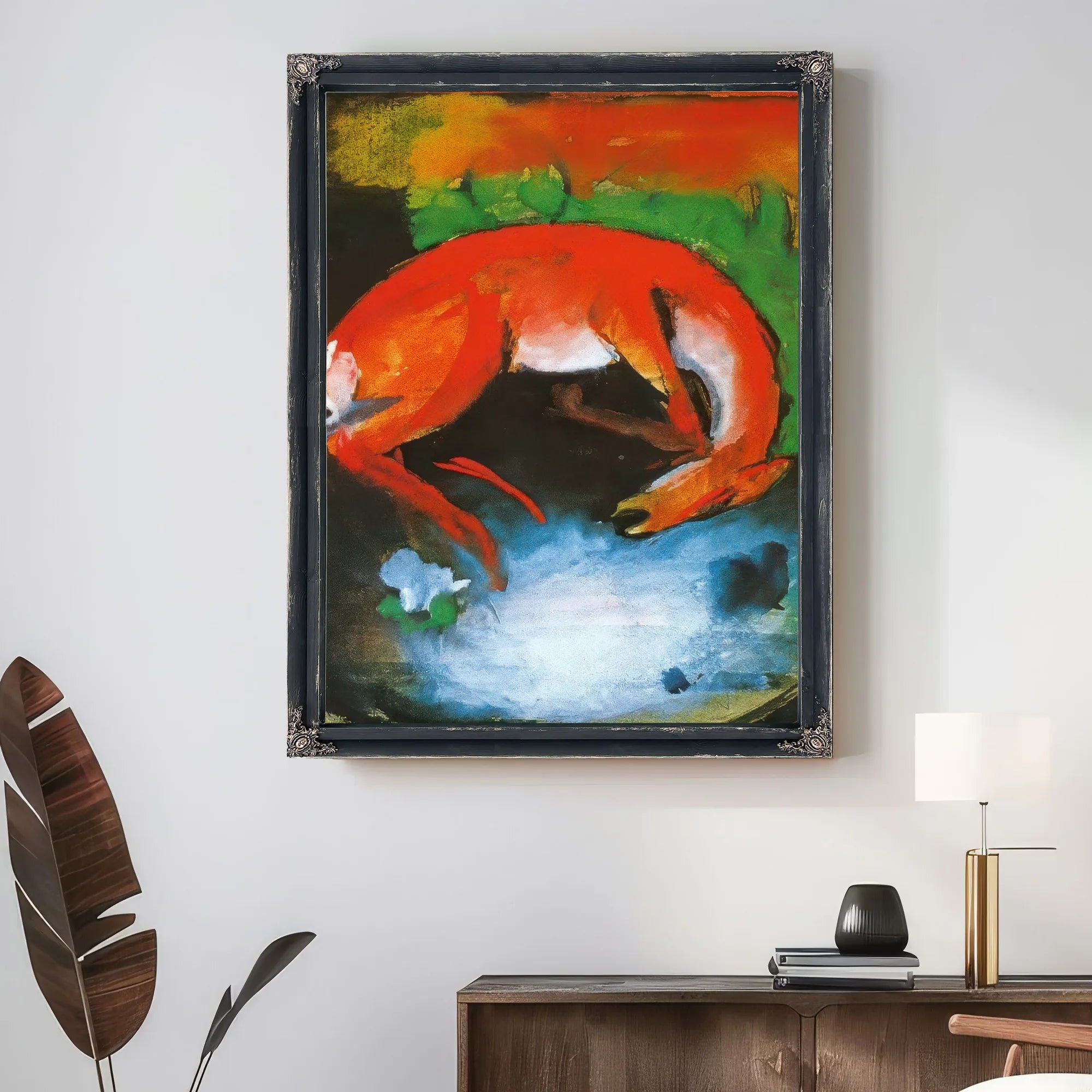 Dead Deer By Franz Marc Fine Art Print