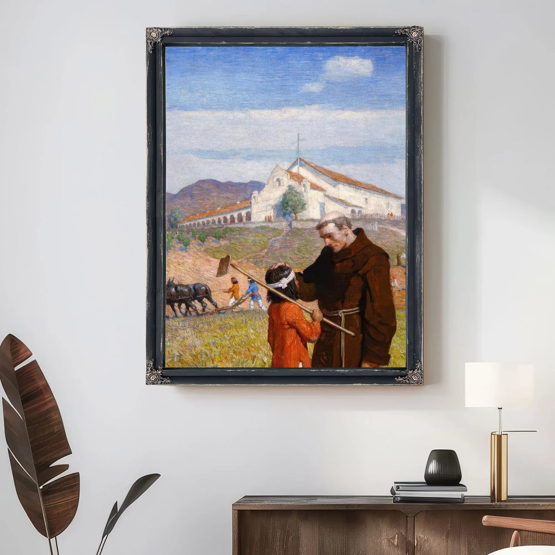 A California Mission, 1918 By NC Wyeth Fine Art Print