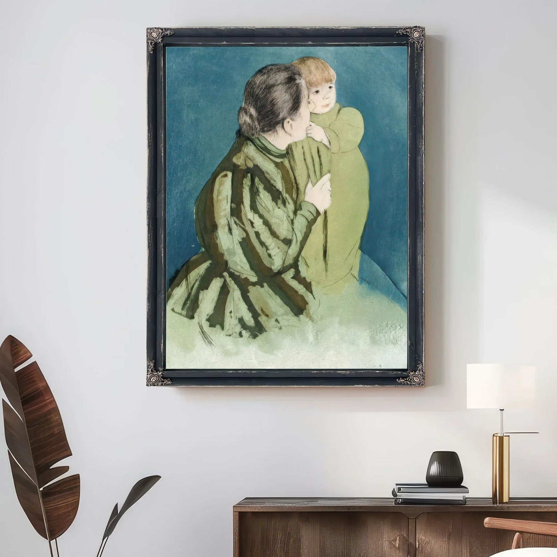 Peasant Mother And Child By Mary Cassatt Fine Art Print