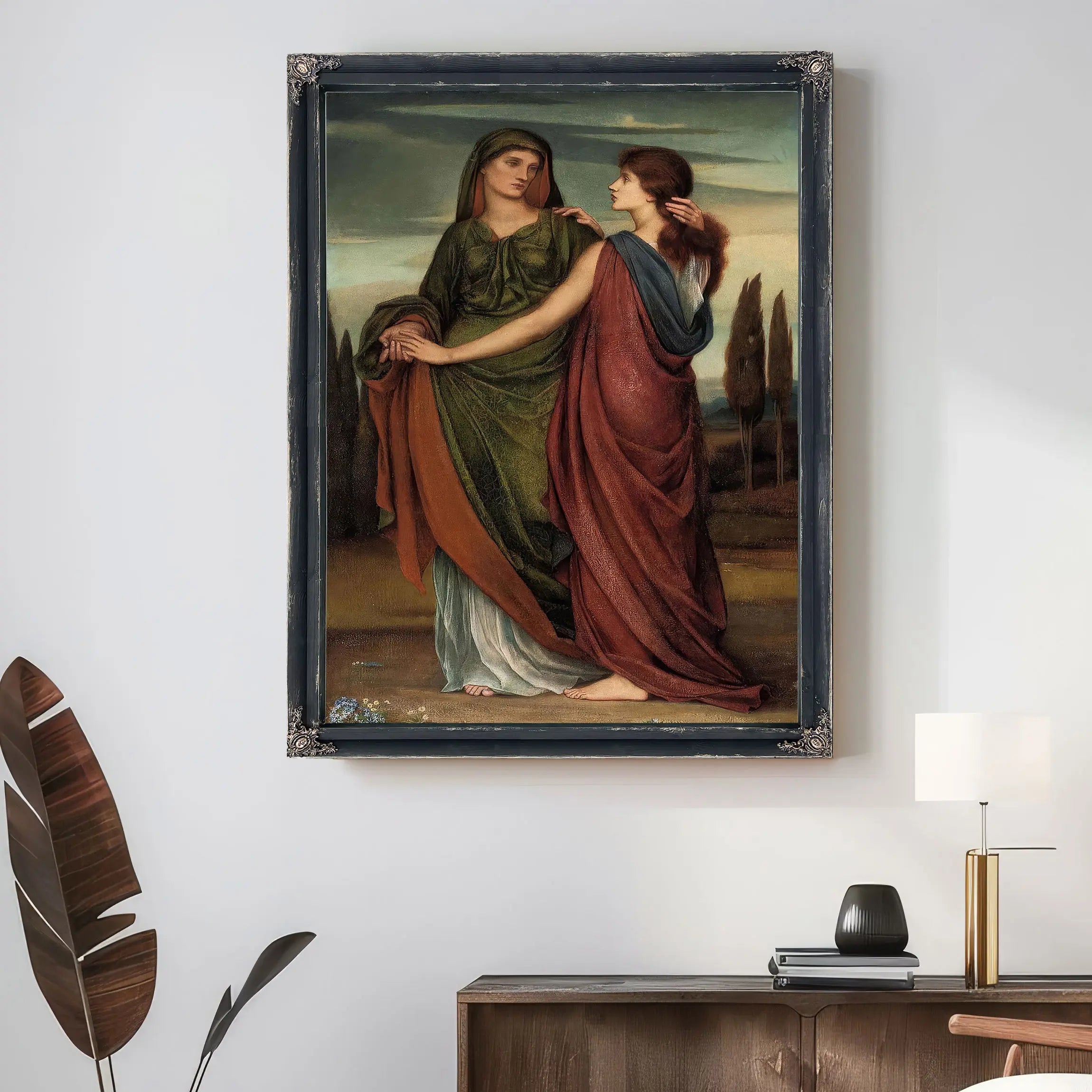 Naomi And Ruth 1887 by Evelyn De Morgan