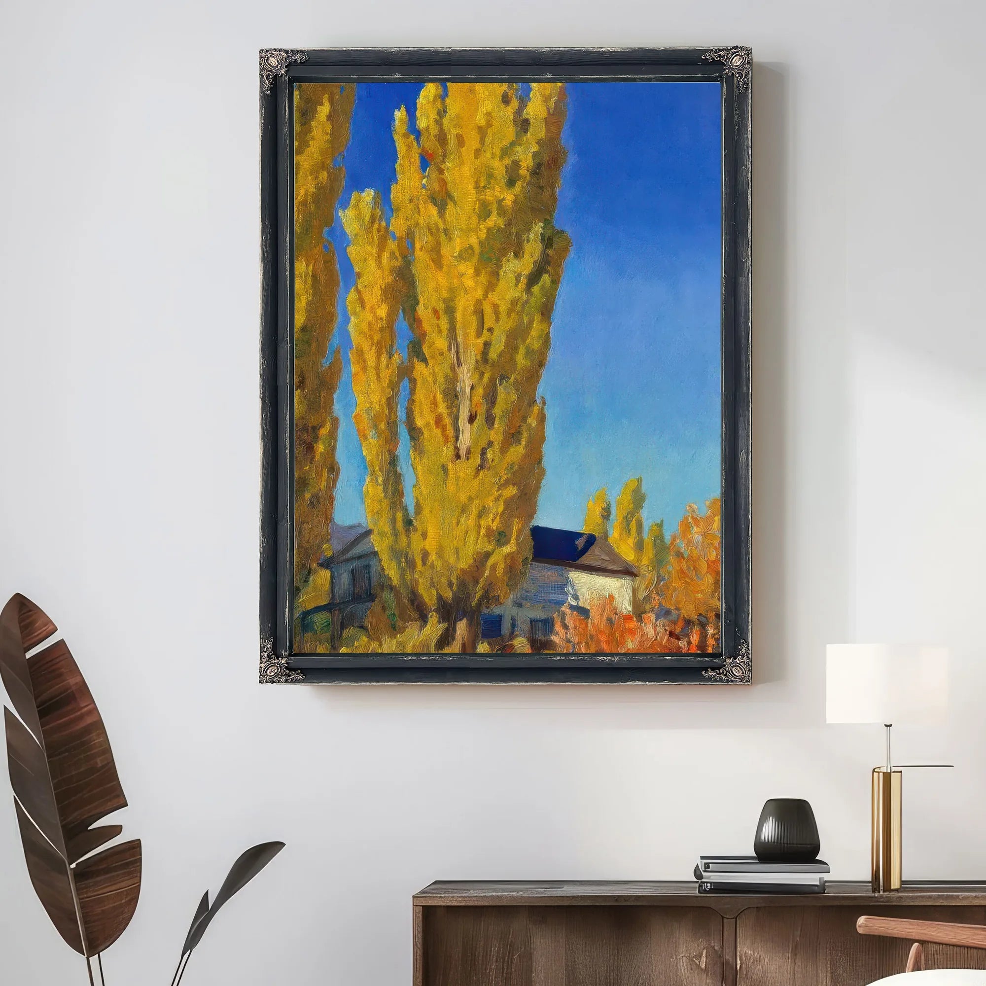 Poplars Of Old Carson By Maynard Dixon Fine Art Print