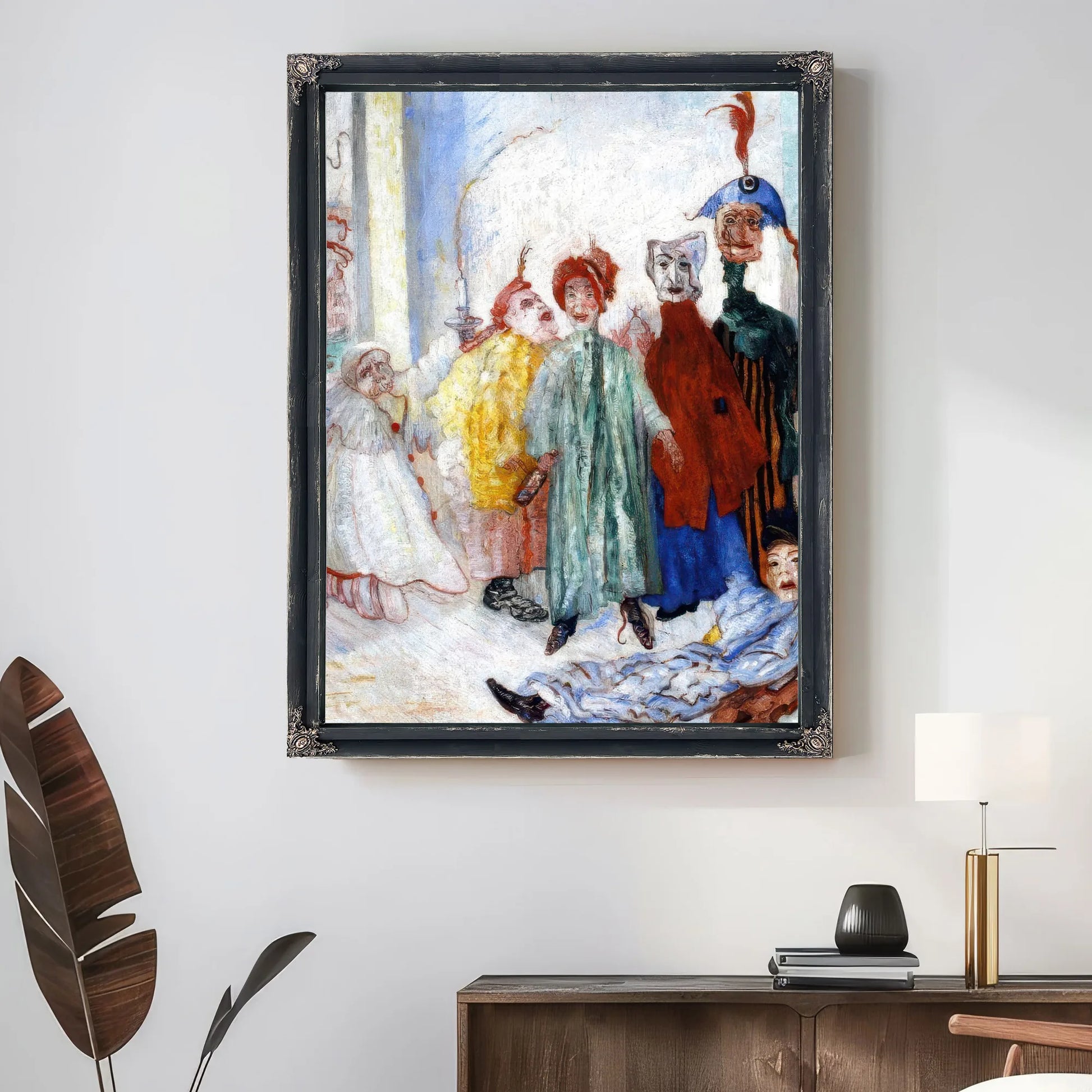 Strange Masks By James Ensor Fine Art Print