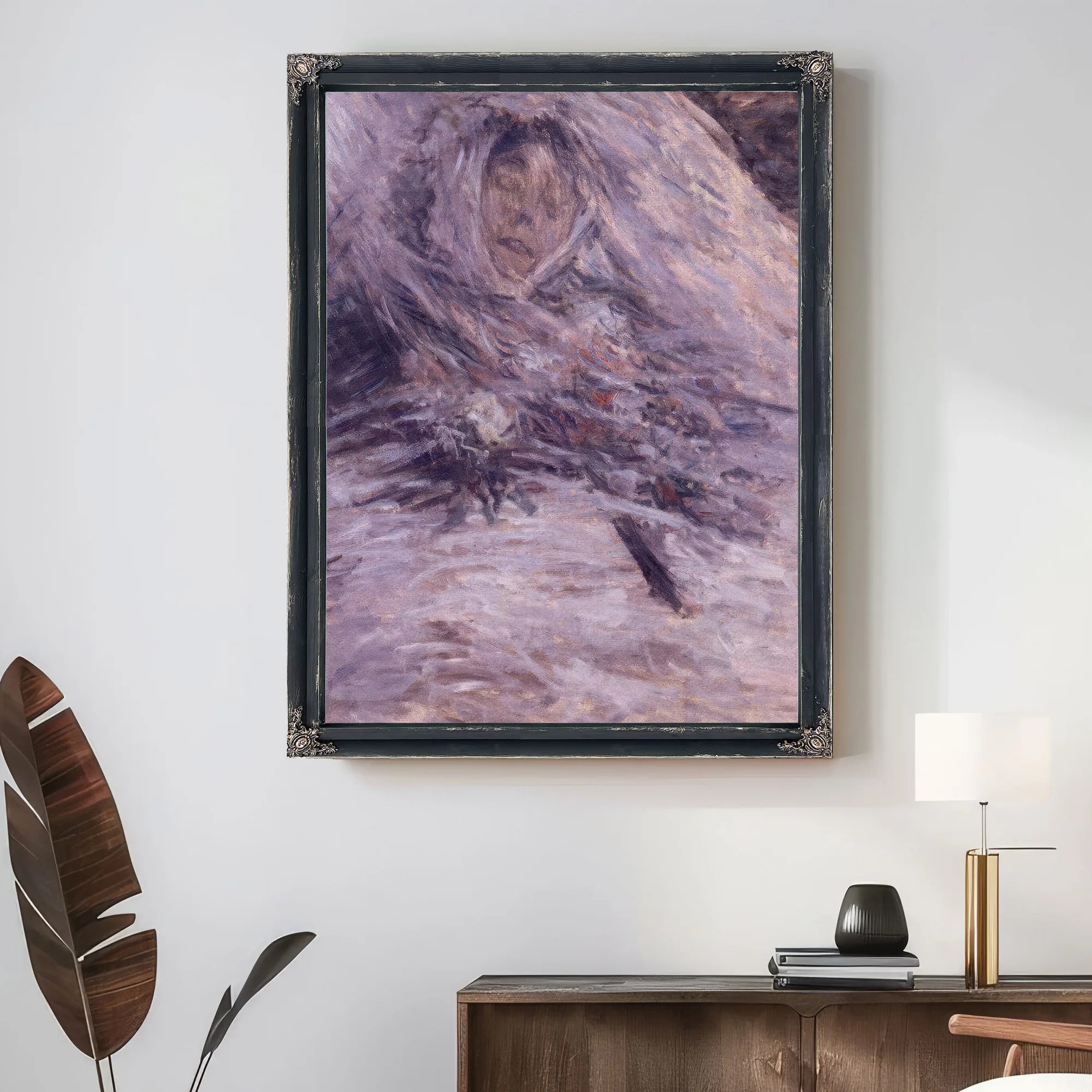 Camille Monet Sur Son Lit De Mort 2 By Claude Monet Fine Art Print