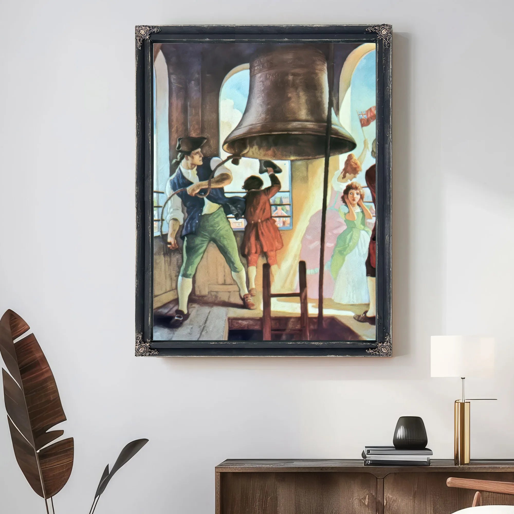 Ringing Out Liberty By NC Wyeth Fine Art Print