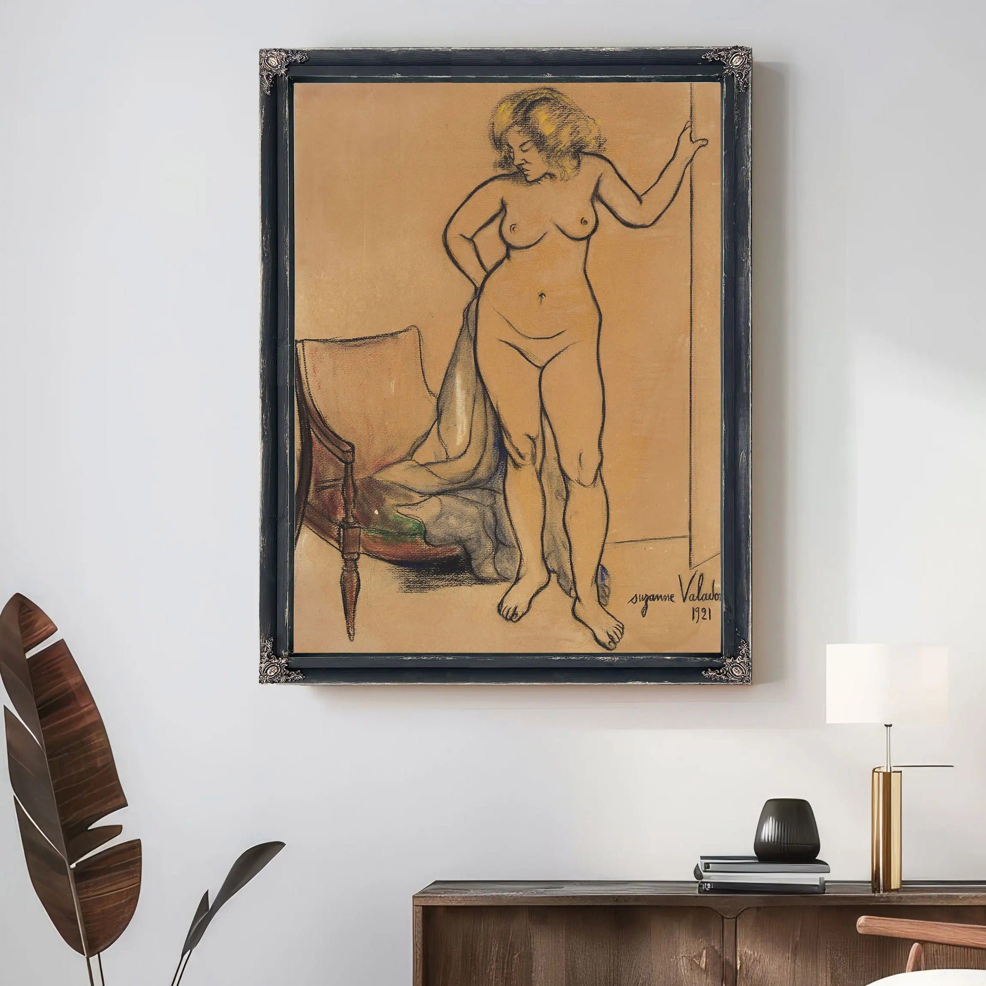 Nu A La Draperie Devant Un Fauteuil 1921 by Suzanne Valadon