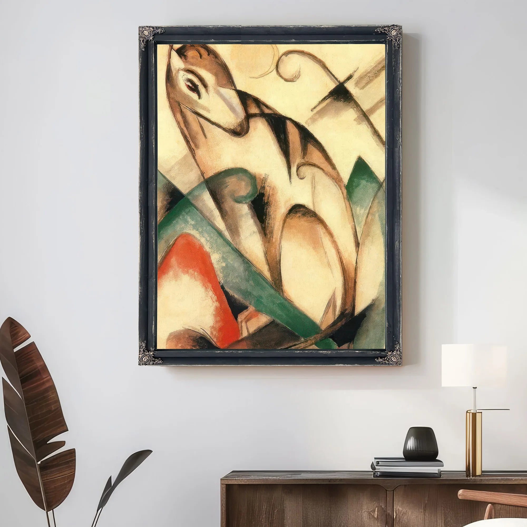 Seated Mythical Animal By Franz Marc Fine Art Print