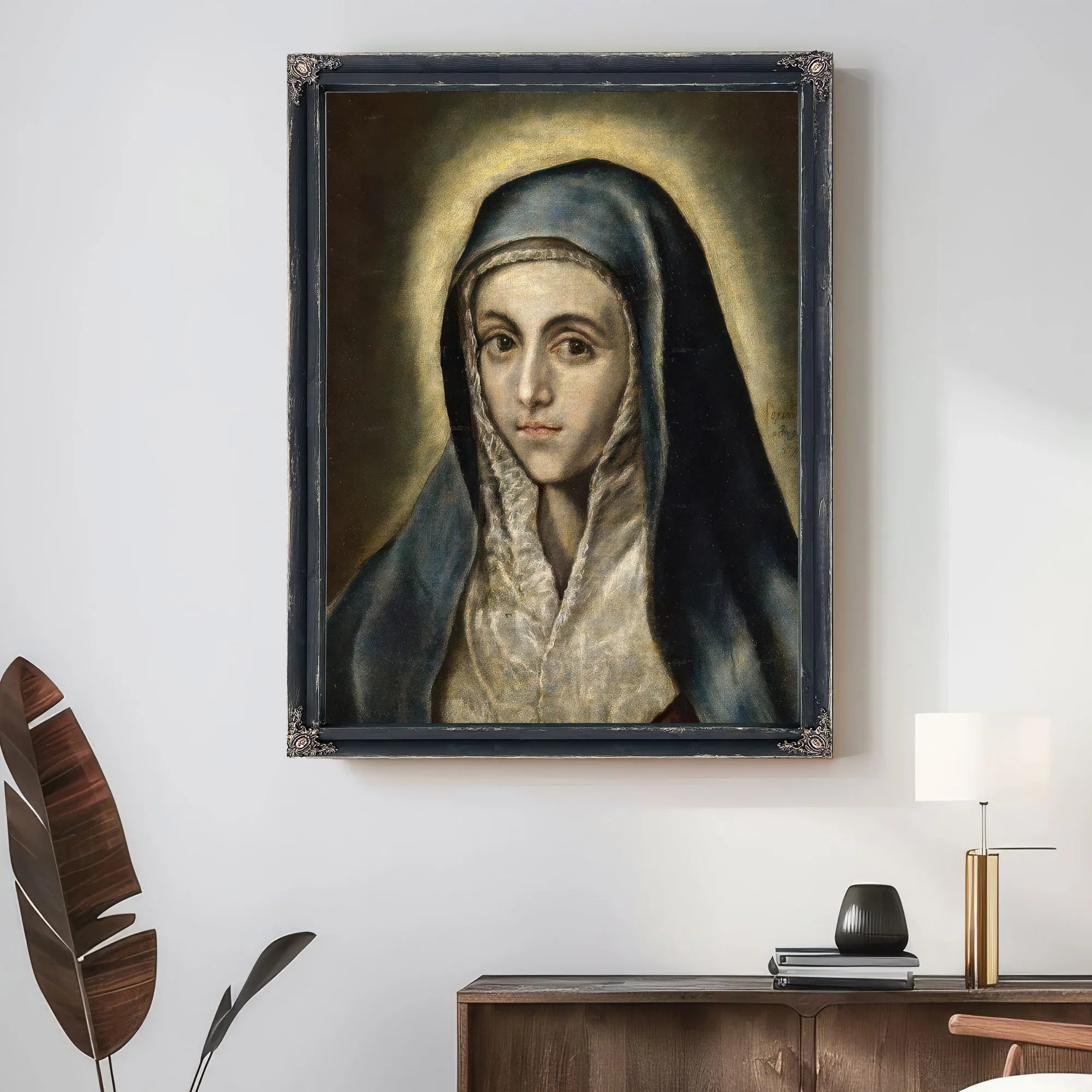 The Virgin Mary 1597 52X41Cm Museo Del Prado P00829 By El Greco Fine Art Print