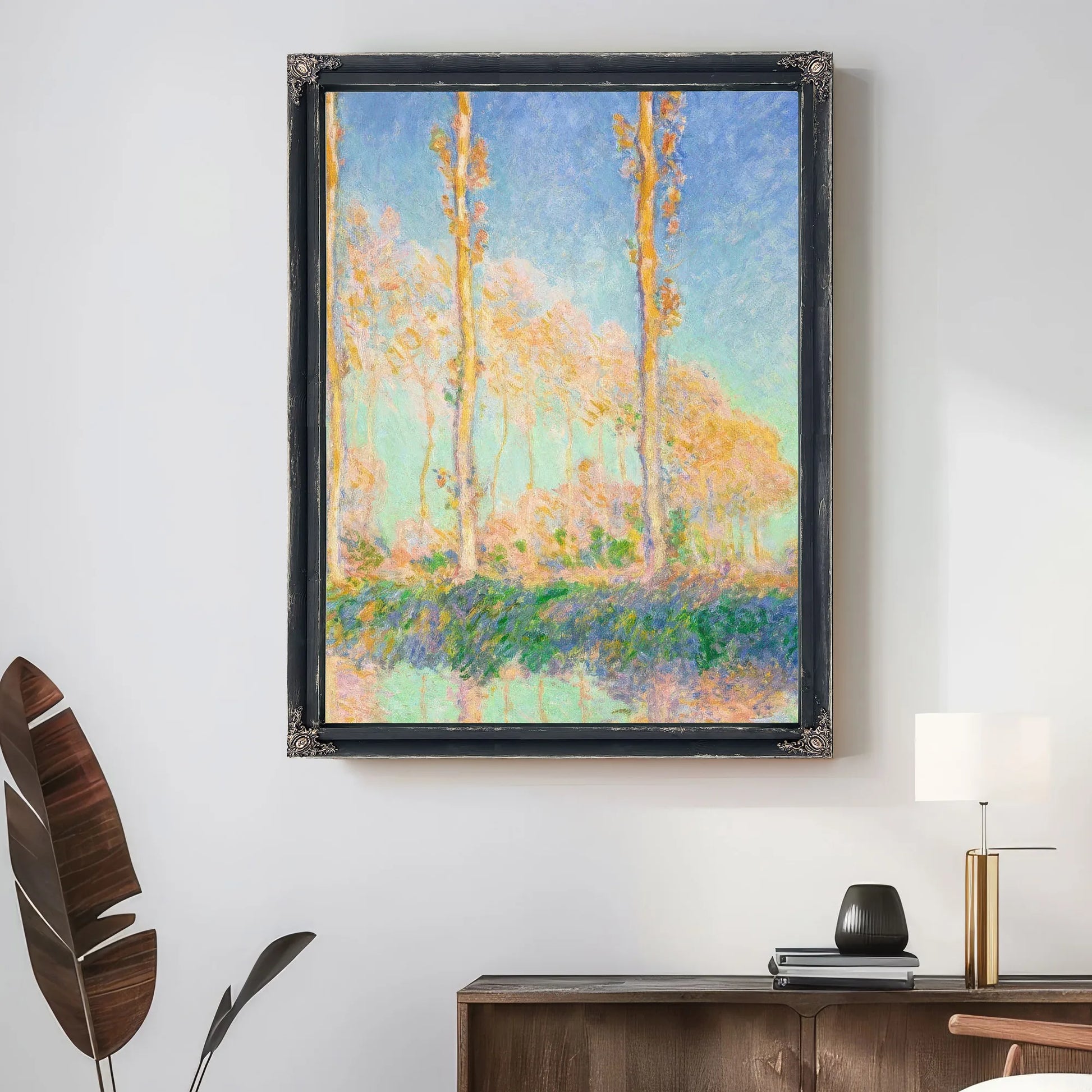 Poplars By Claude Monet Fine Art Print