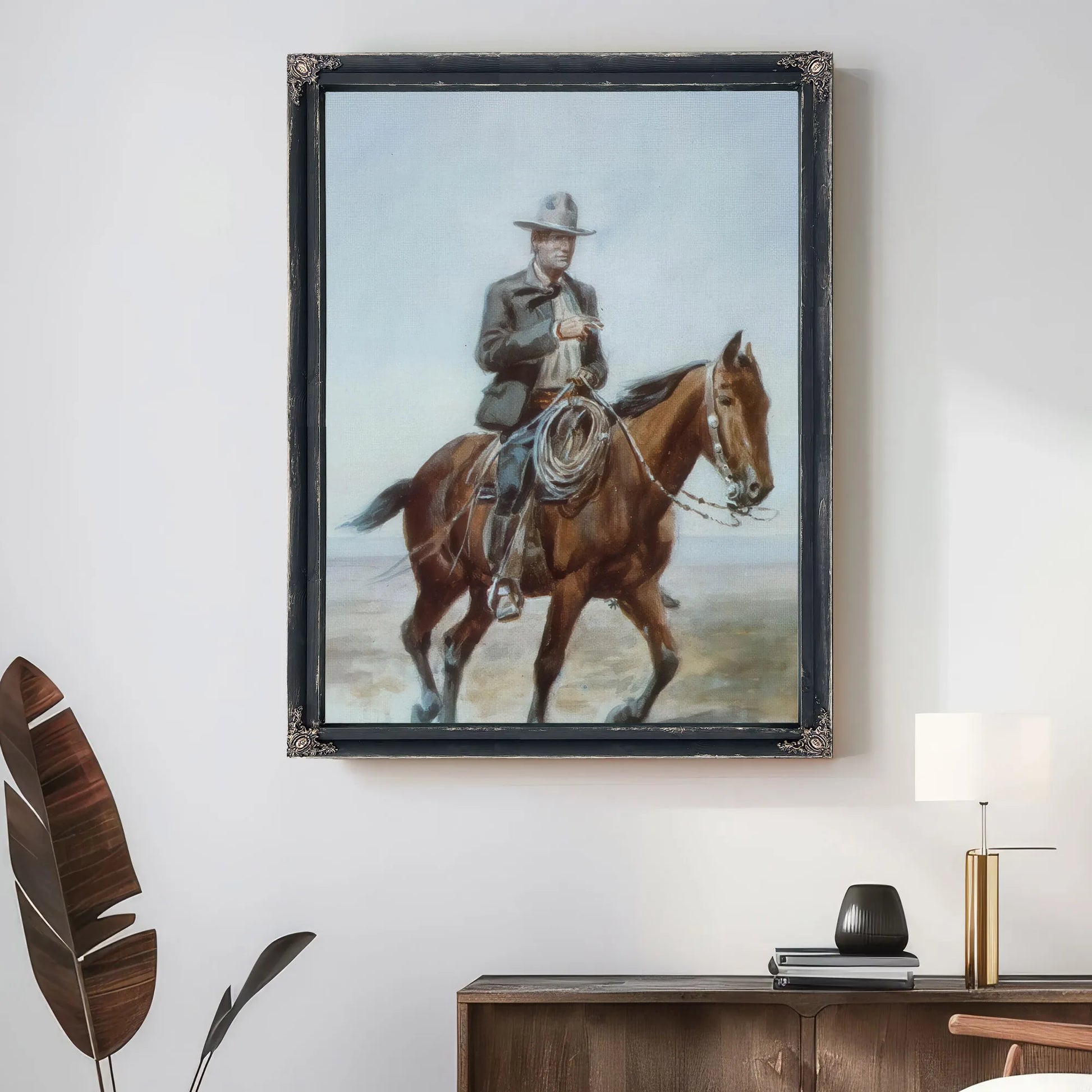 Russel On Redbird By Charles Marion Russell Fine Art Print