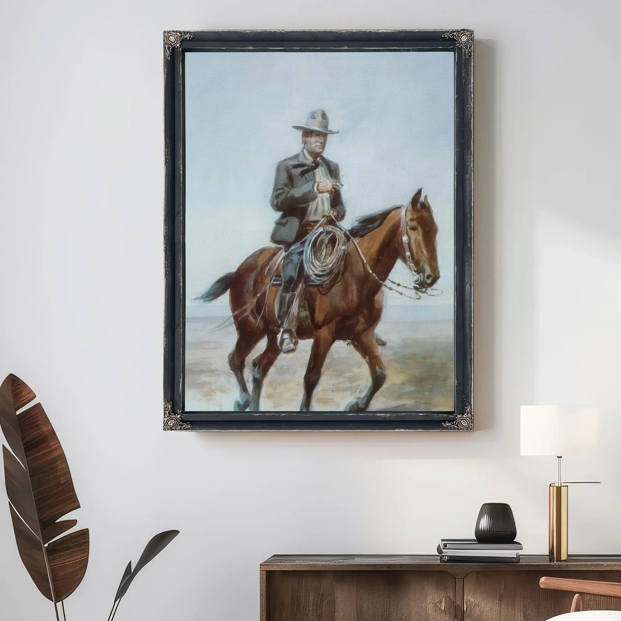 Russel On Redbird By Charles Marion Russell Fine Art Print