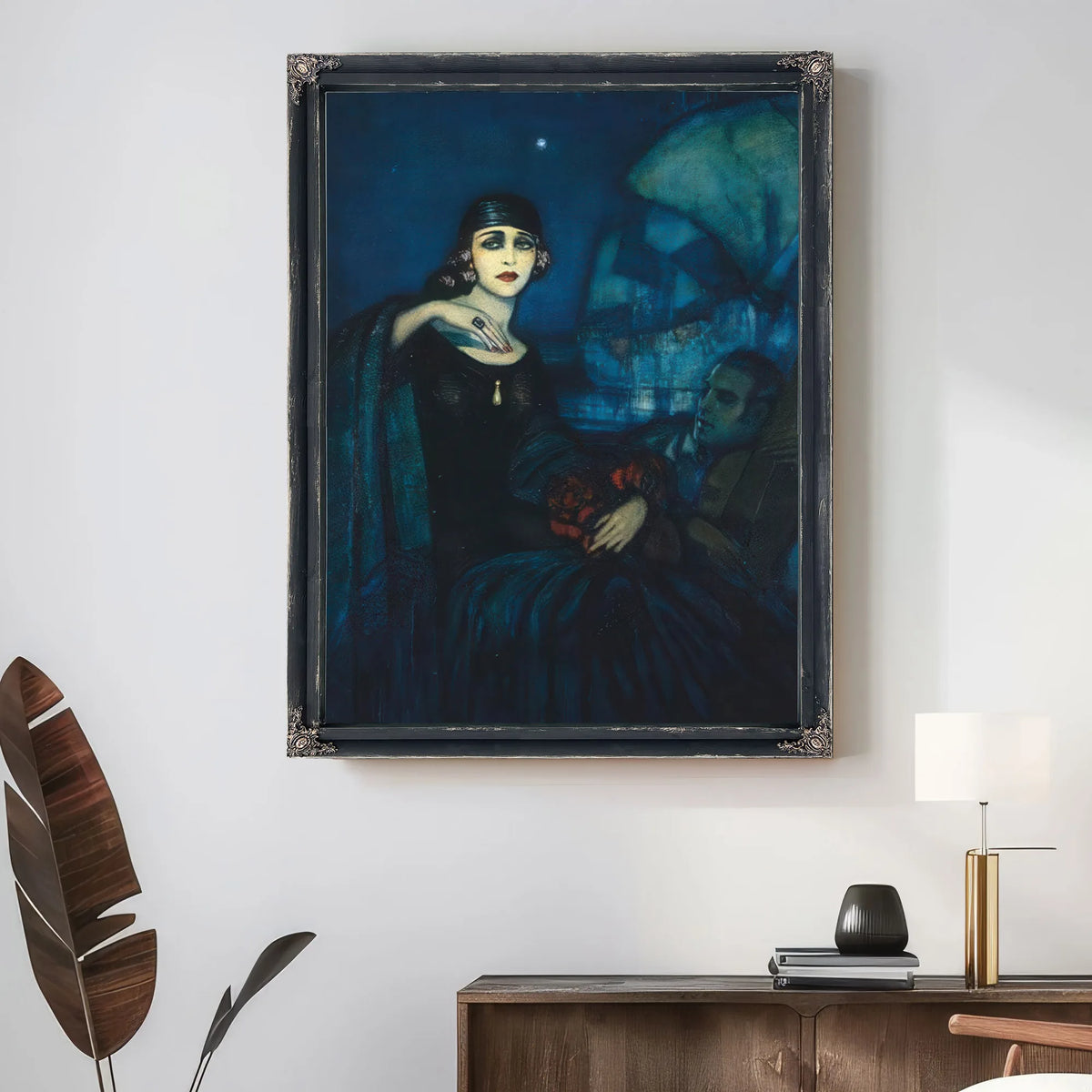 Federico Beltran Masses Pola Negri And Rudolph Valentino. By Federico Beltran Masses Fine Art Print
