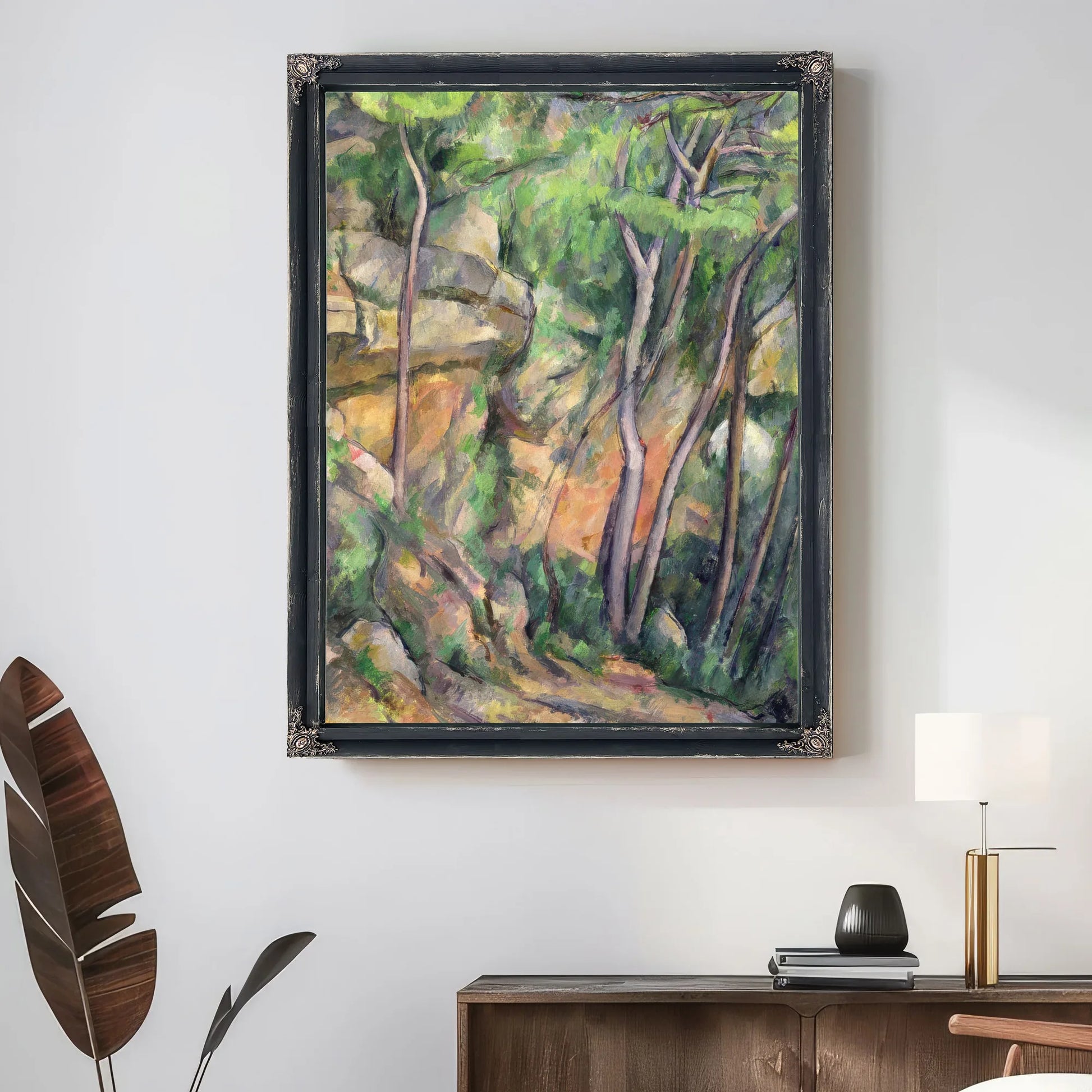 In The Park Of Chateau Noir By Paul Cezanne Fine Art Print