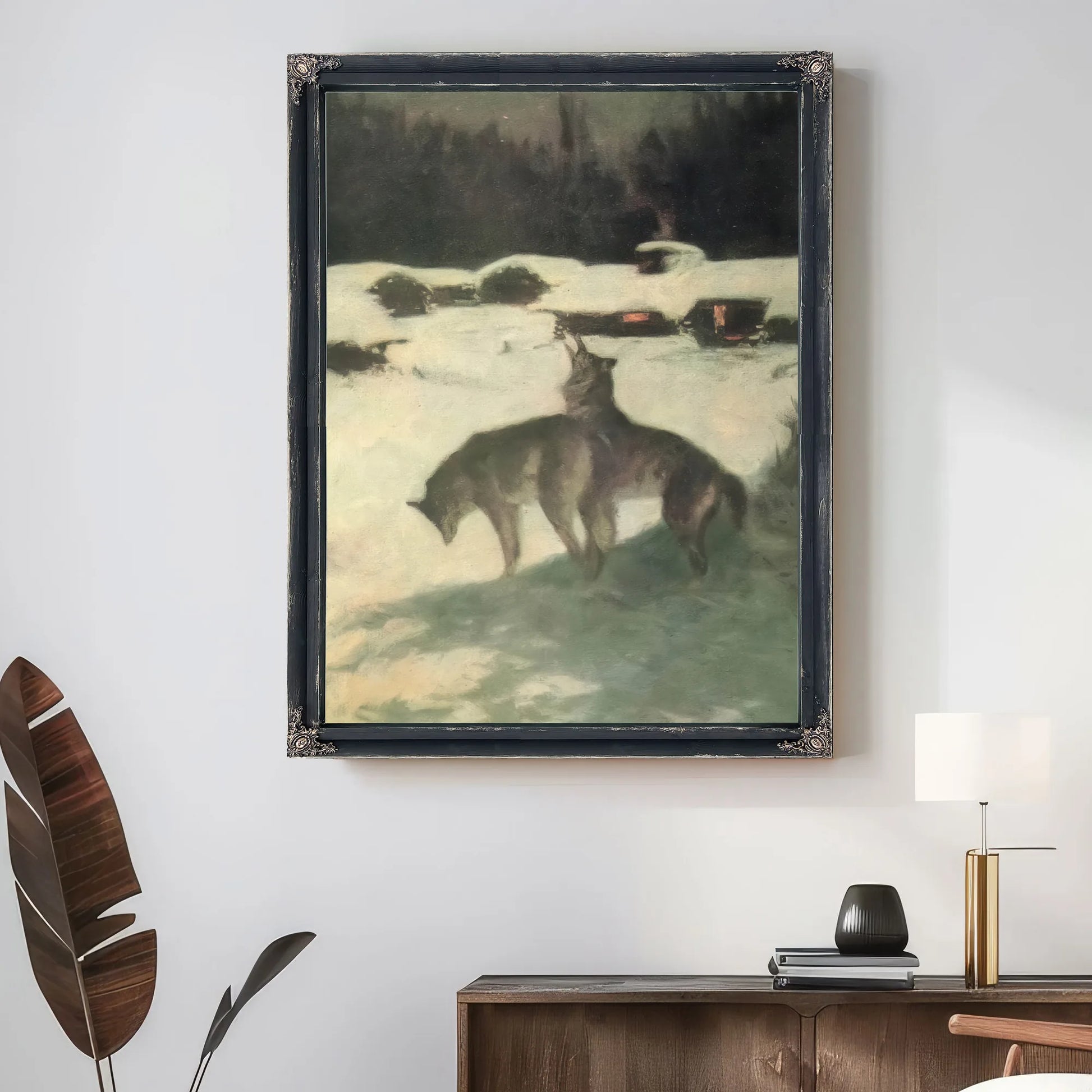 Lumber Camp At Night Aka The Tragedy Of The Trees By Frederic Remington Fine Art Print
