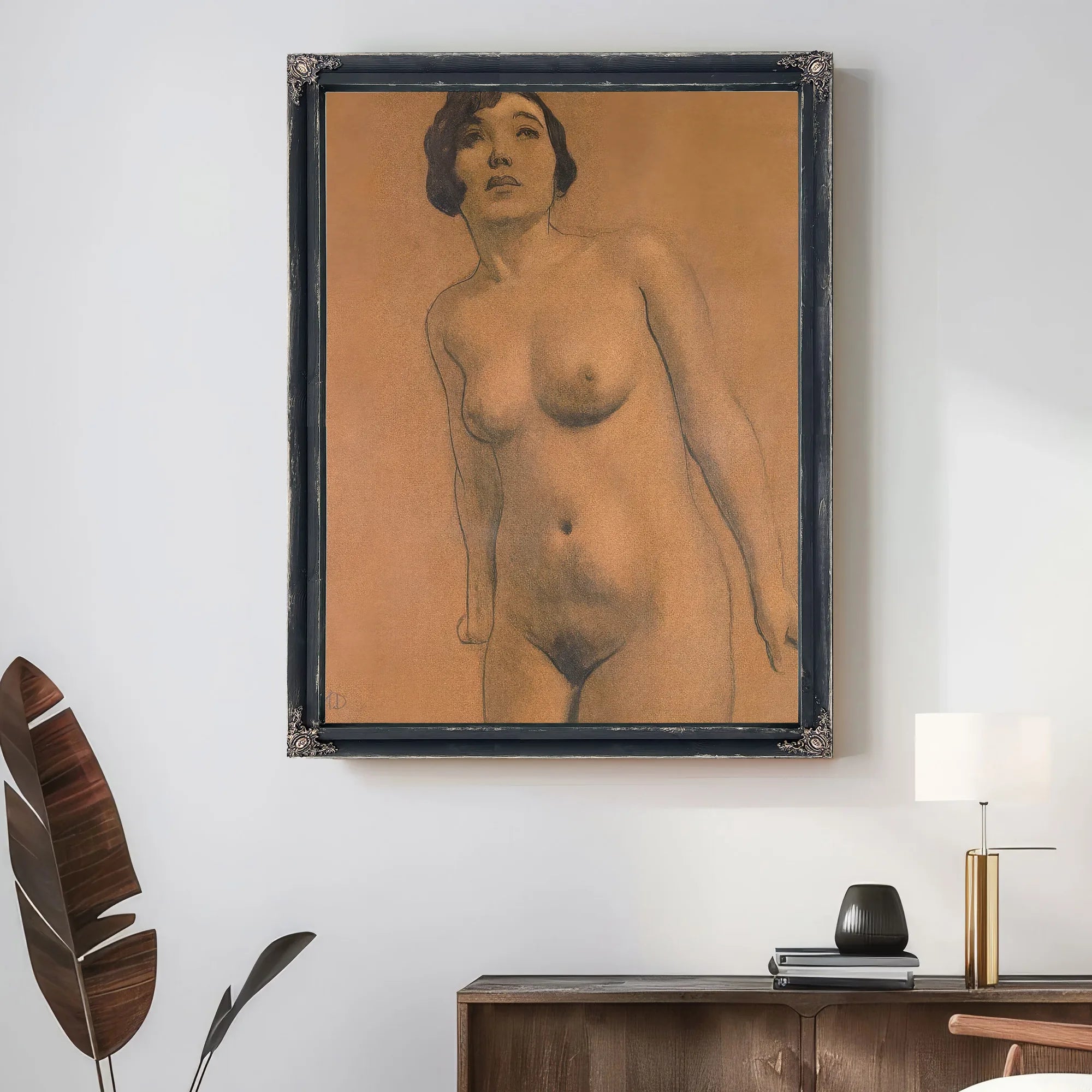 Torso Brunette By Maynard Dixon Fine Art Print