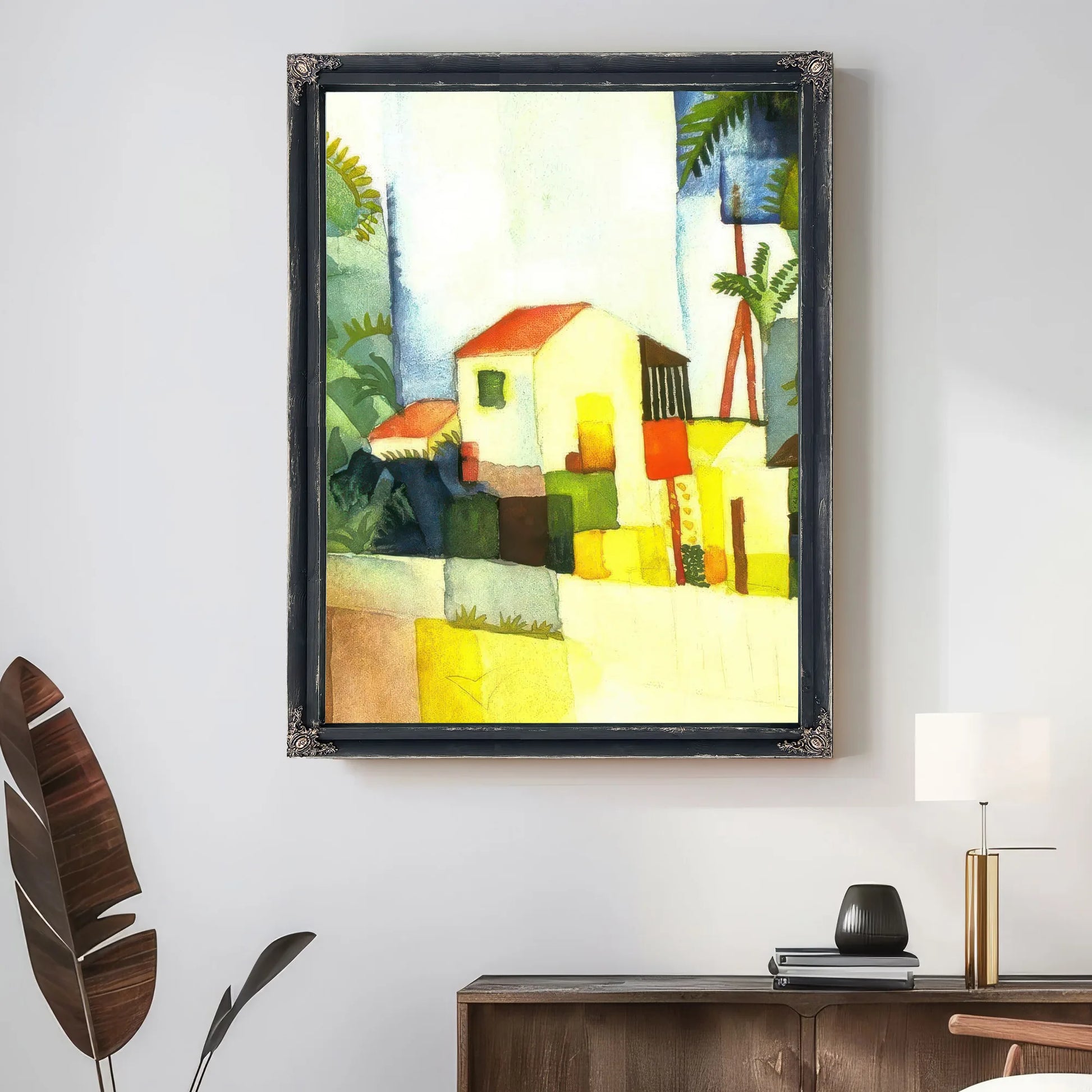 Bright House Ii By August Macke Fine Art Print