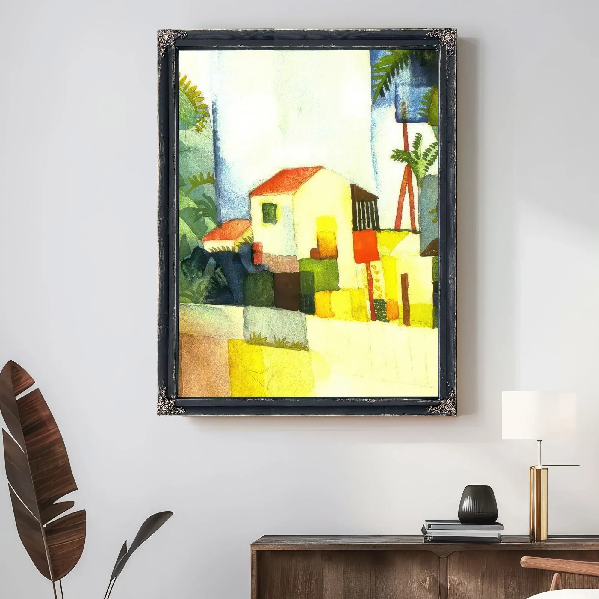 Bright House Ii By August Macke Fine Art Print