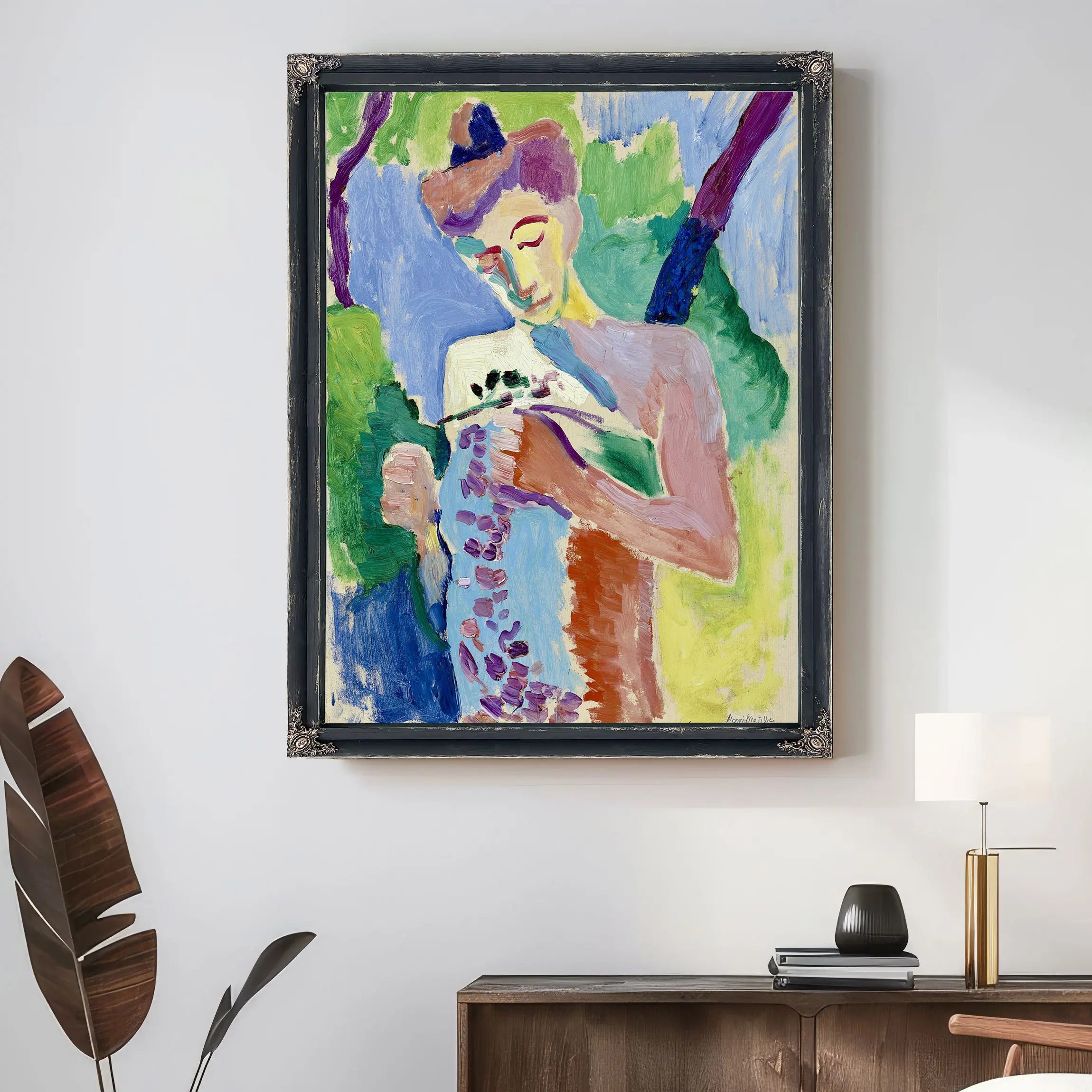 Woman With A Purple Scarf by Henri Matisse