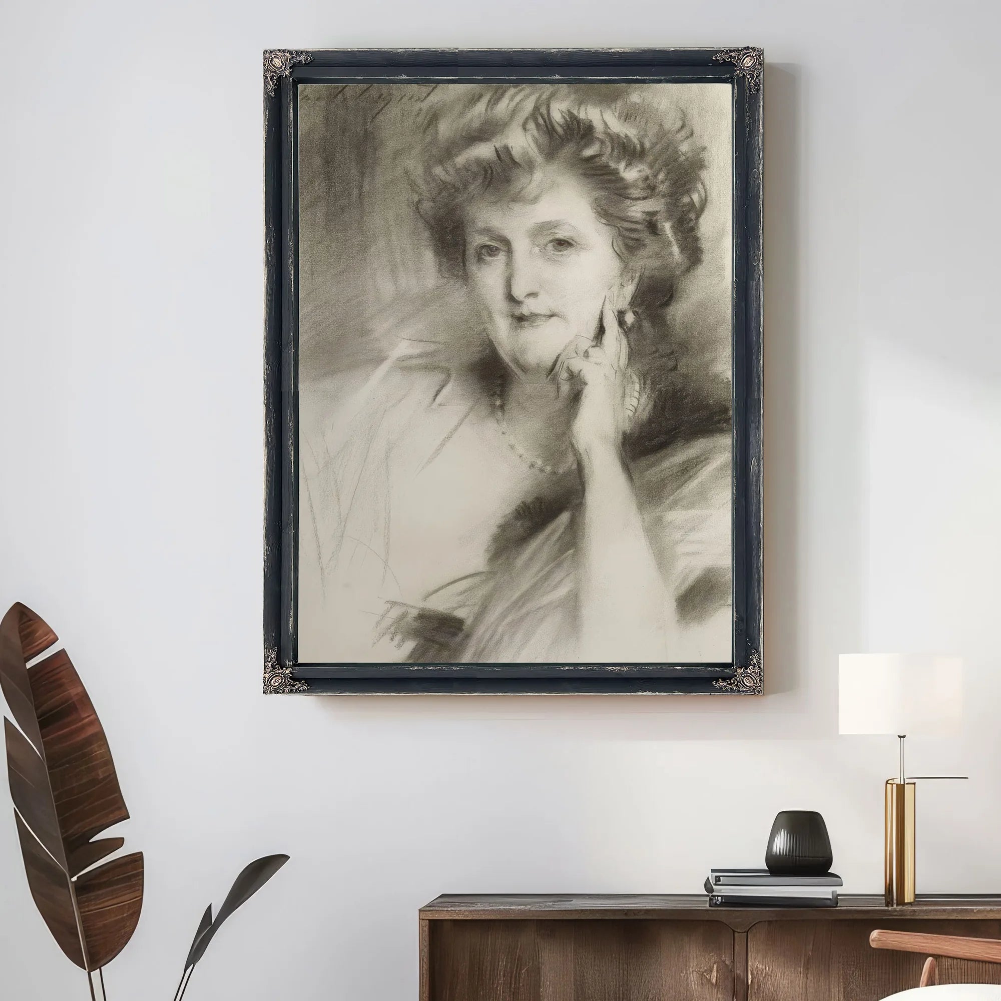 Portrait Of A Woman By John Singer Sargent Fine Art Print