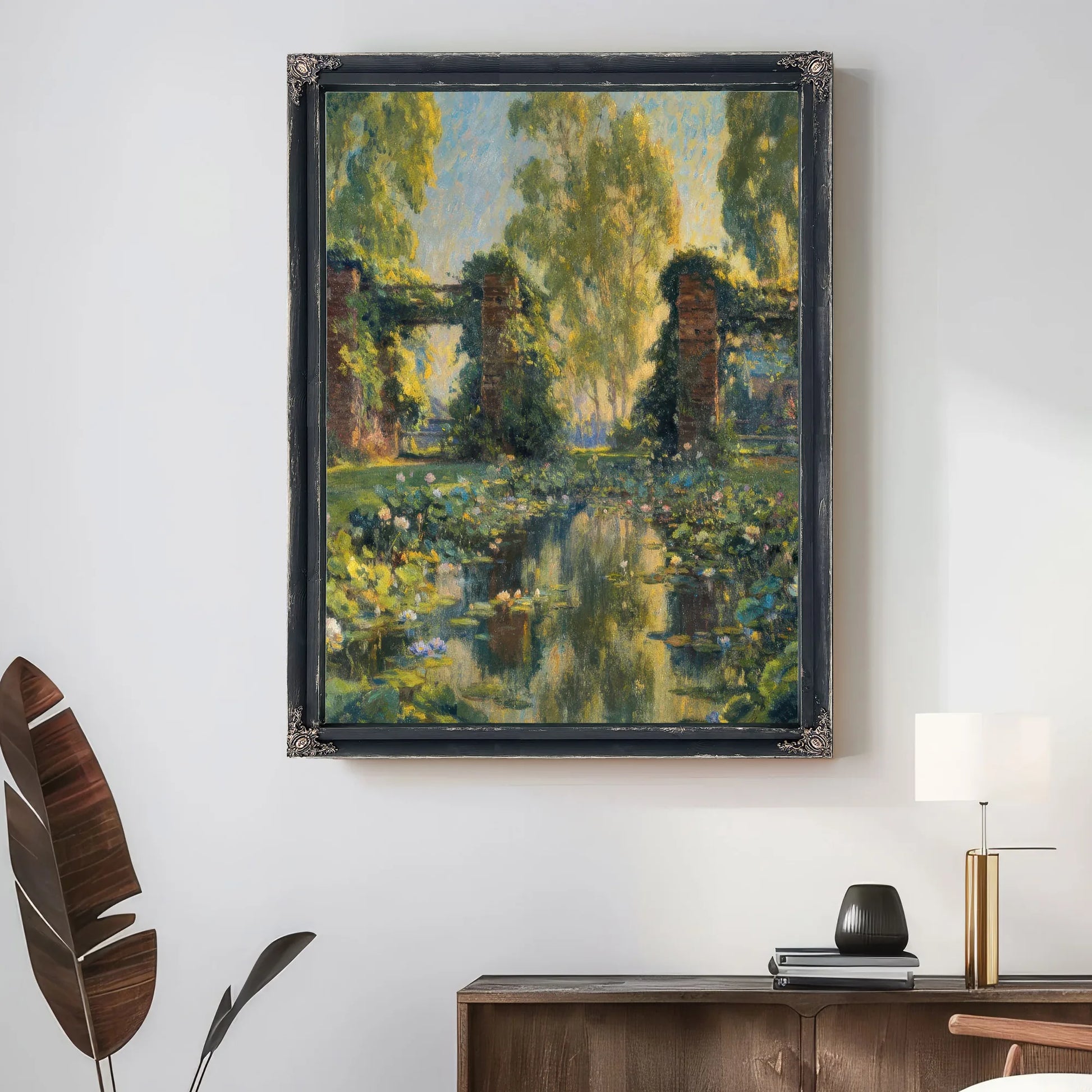 The Lotus Pool, El Encanto, Santa Barbara By Colin Campbell Cooper Fine Art Print
