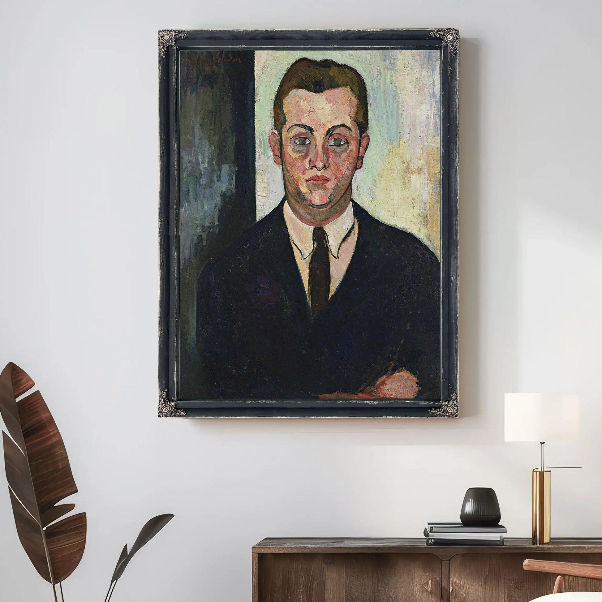 Portrait De Louis Moyses Fondateur Du Boeuf Sur Le Toit by Suzanne Valadon