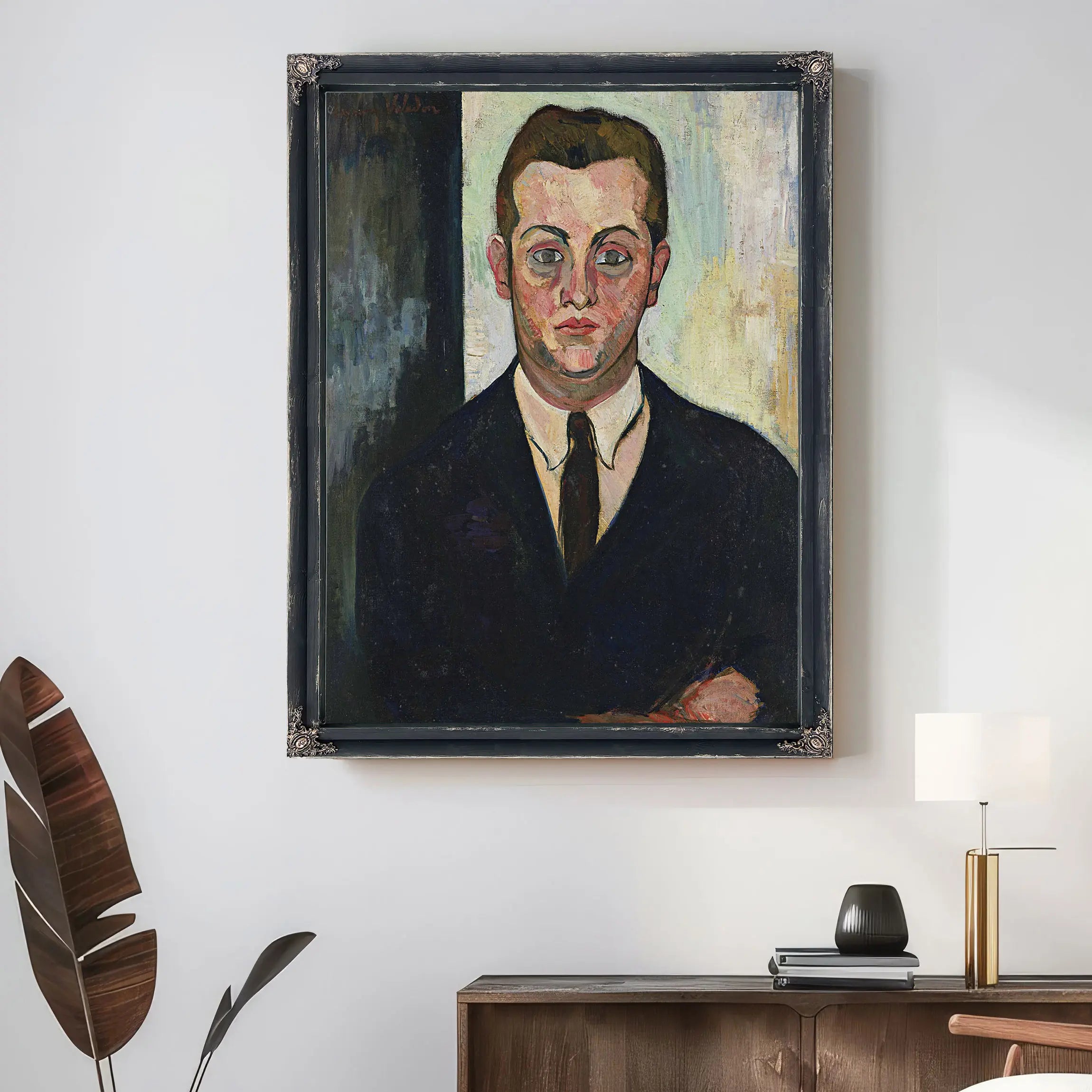 Portrait De Louis Moyses Fondateur Du Boeuf Sur Le Toit by Suzanne Valadon